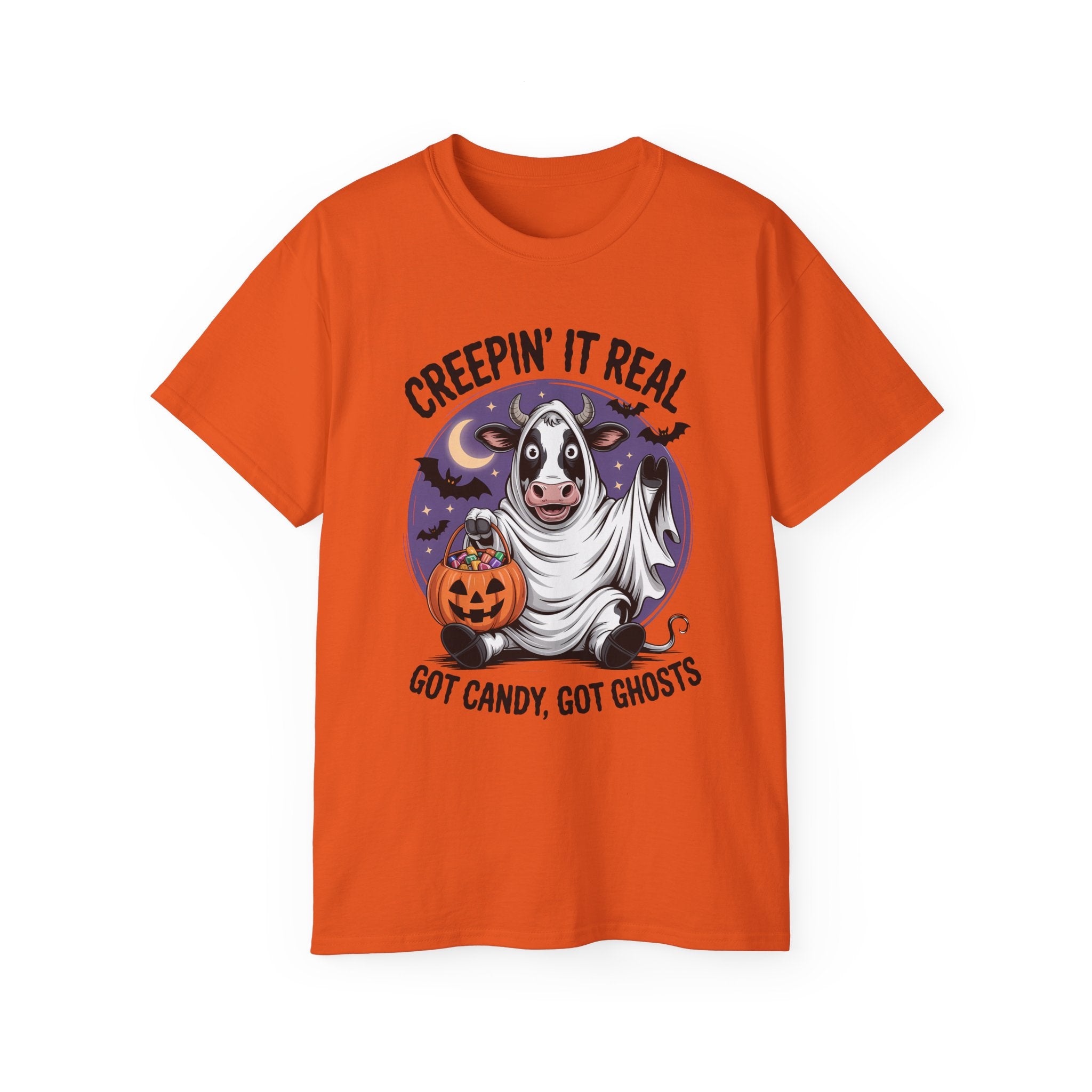 Cute Candy Cow Spooky Season Shirt | Gallory Hive