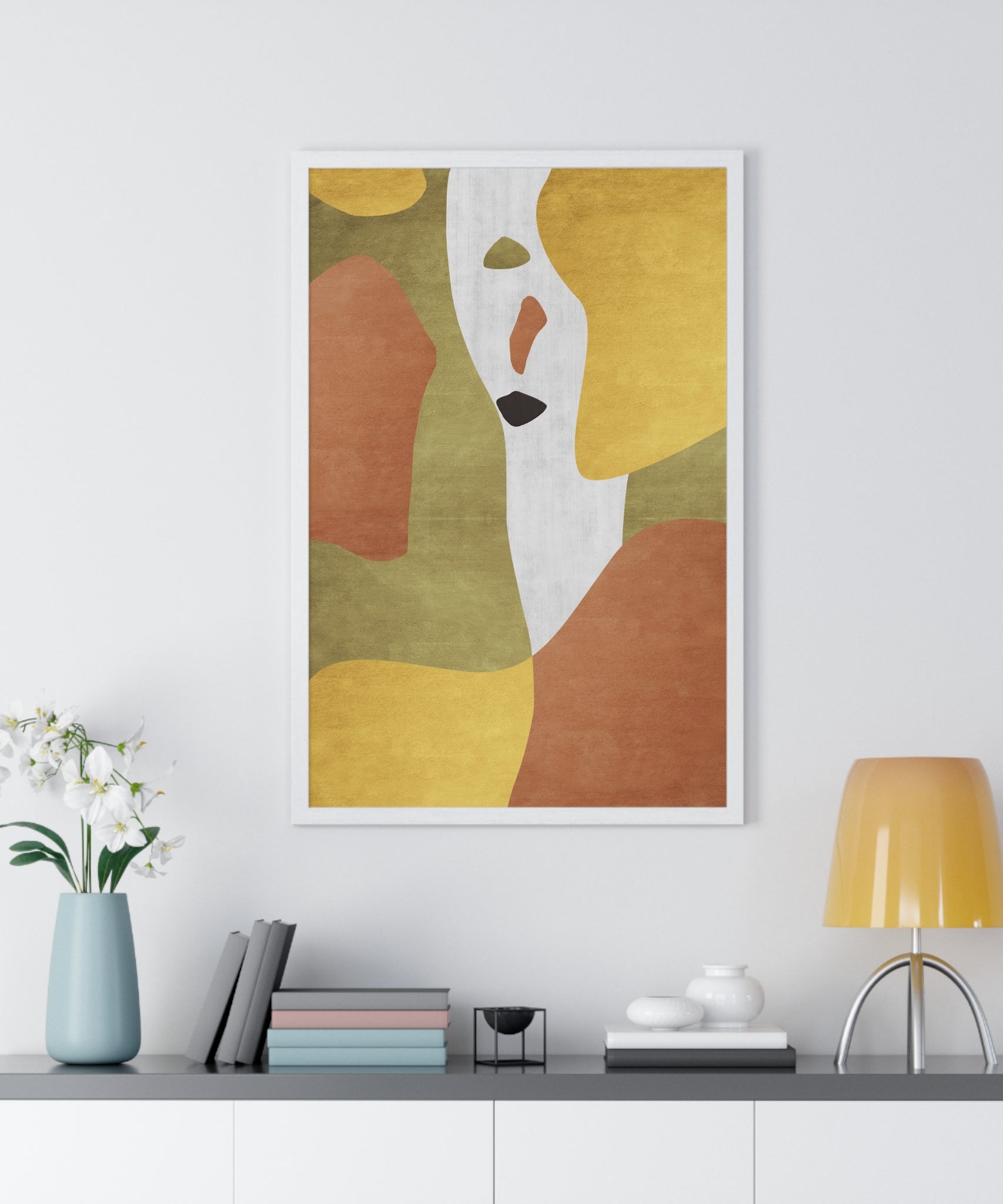 Abstract Carpet Texture Art – Wooden Framed Print