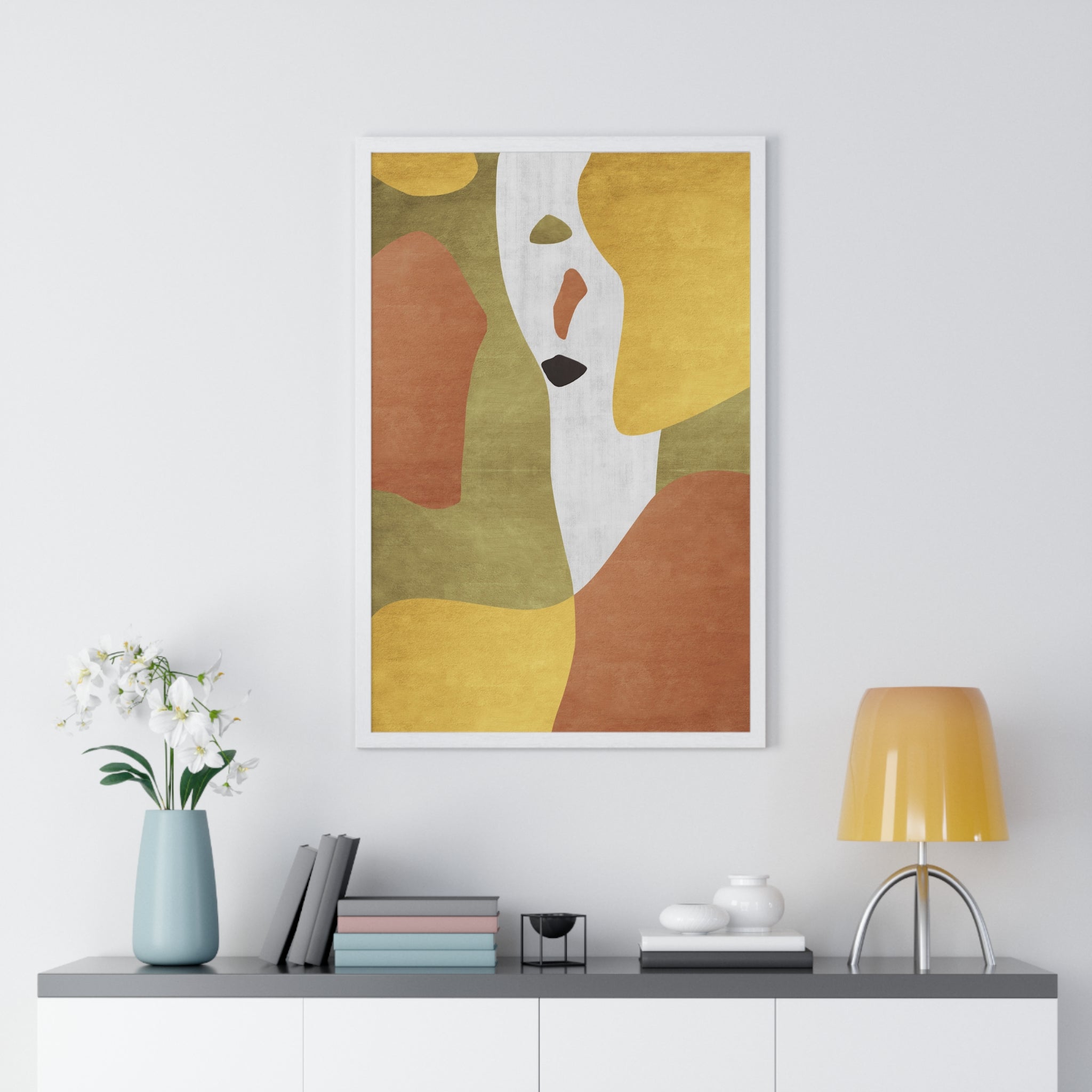 Abstract Carpet Texture Art – Wooden Framed Print