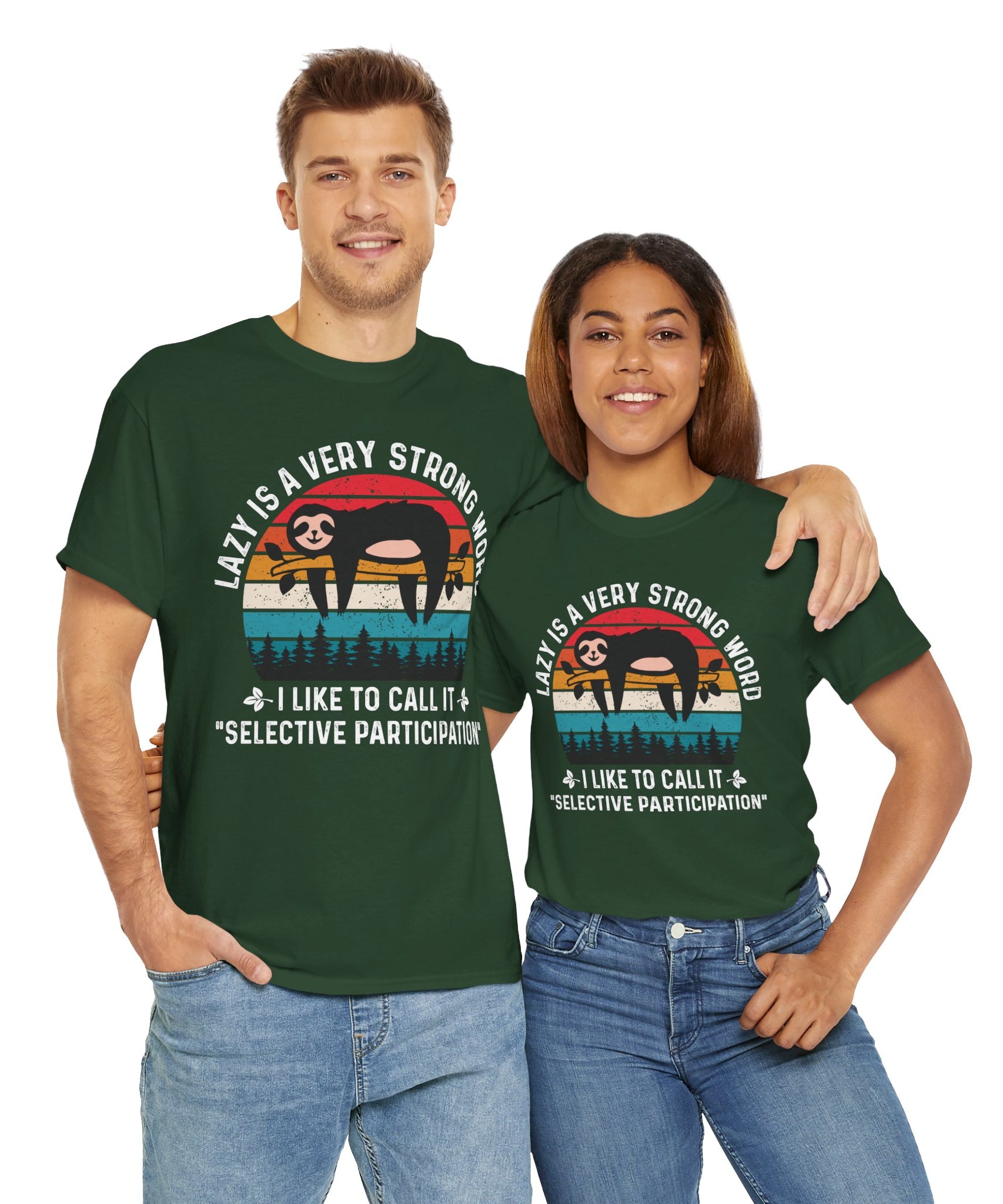 Sloth Hiking Team Retro Sunset Tee