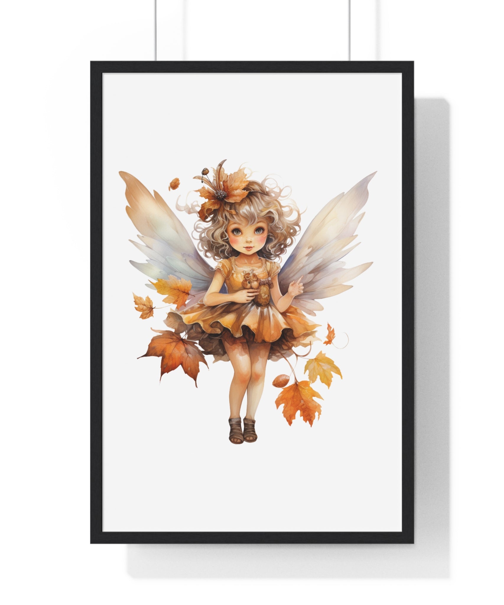 Autumn Fairy Wall Art – Whimsical Fall Framed Poster | Gallory Hive