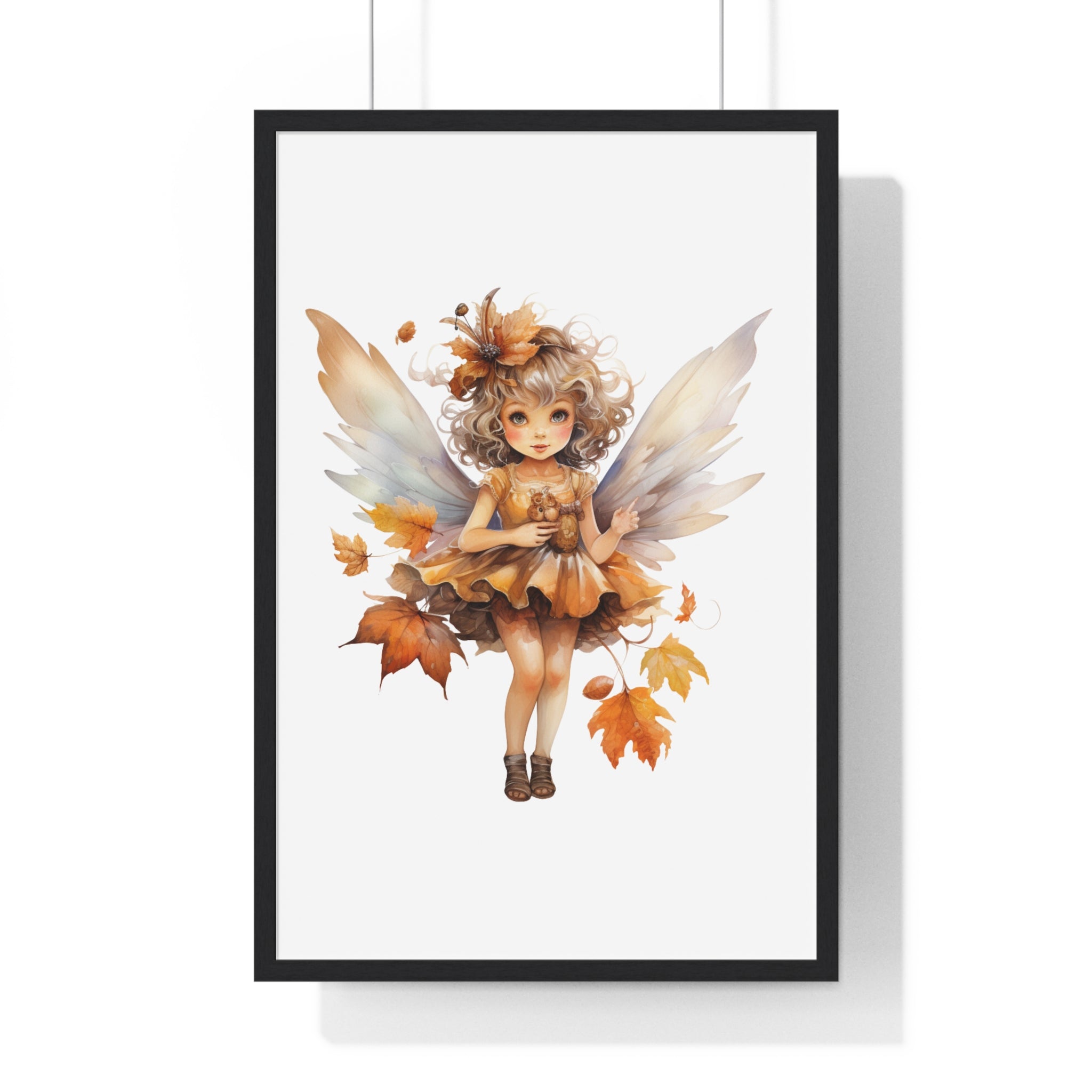 Autumn Fairy Wall Art – Whimsical Fall Framed Poster | Gallory Hive
