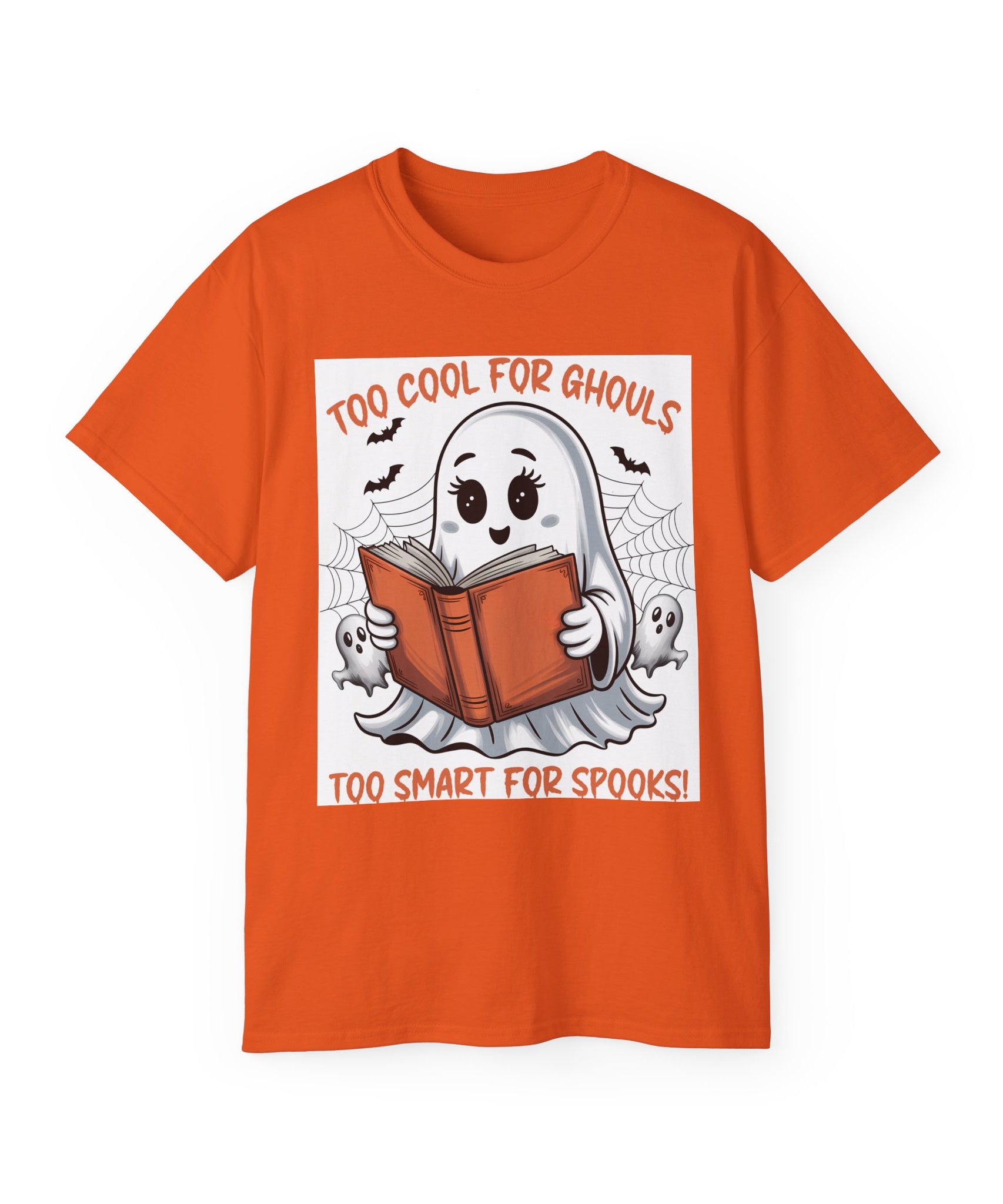 Cute Ghost Book T-Shirt Halloween