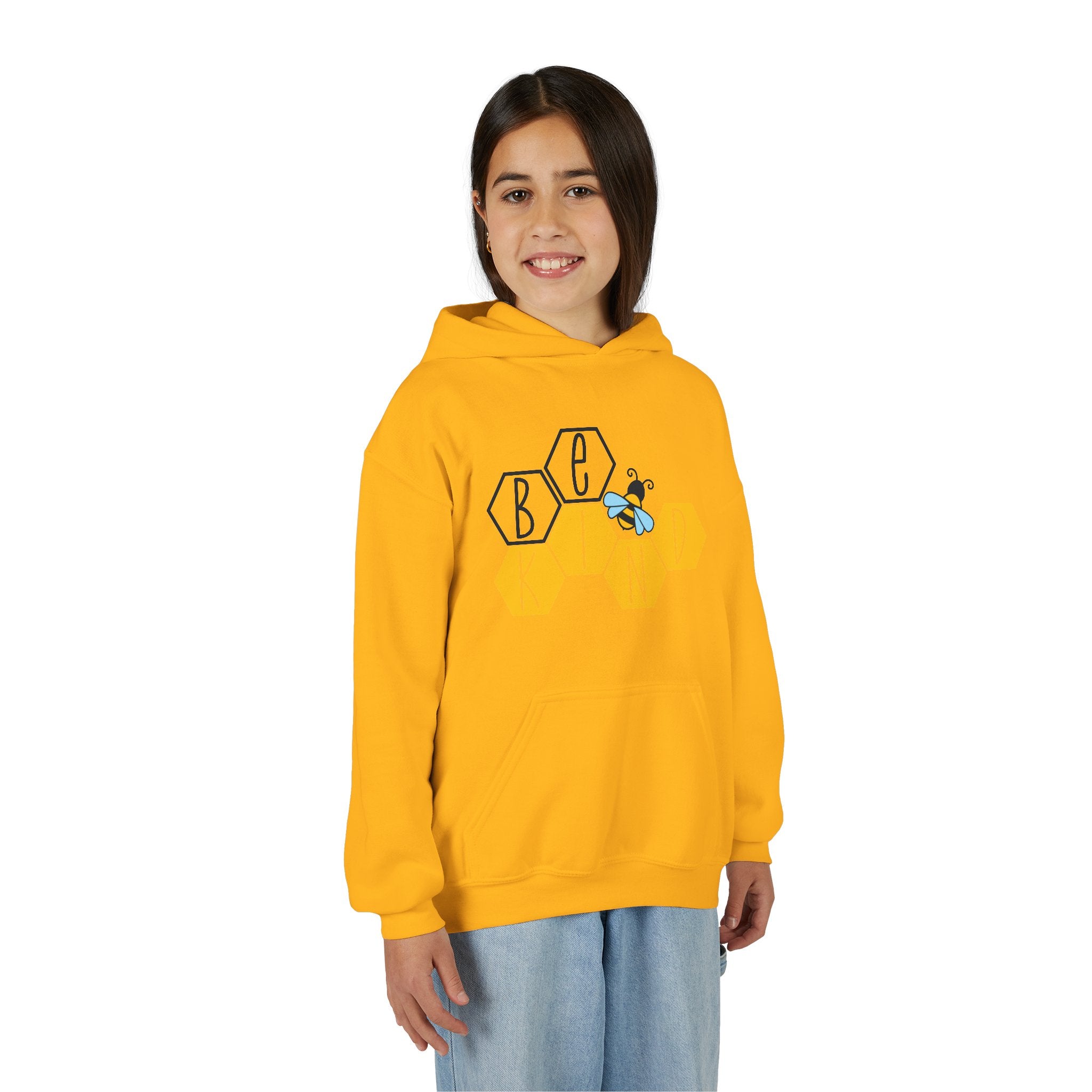 Unisex Kids Hoodie – Bee Kind & Cozy