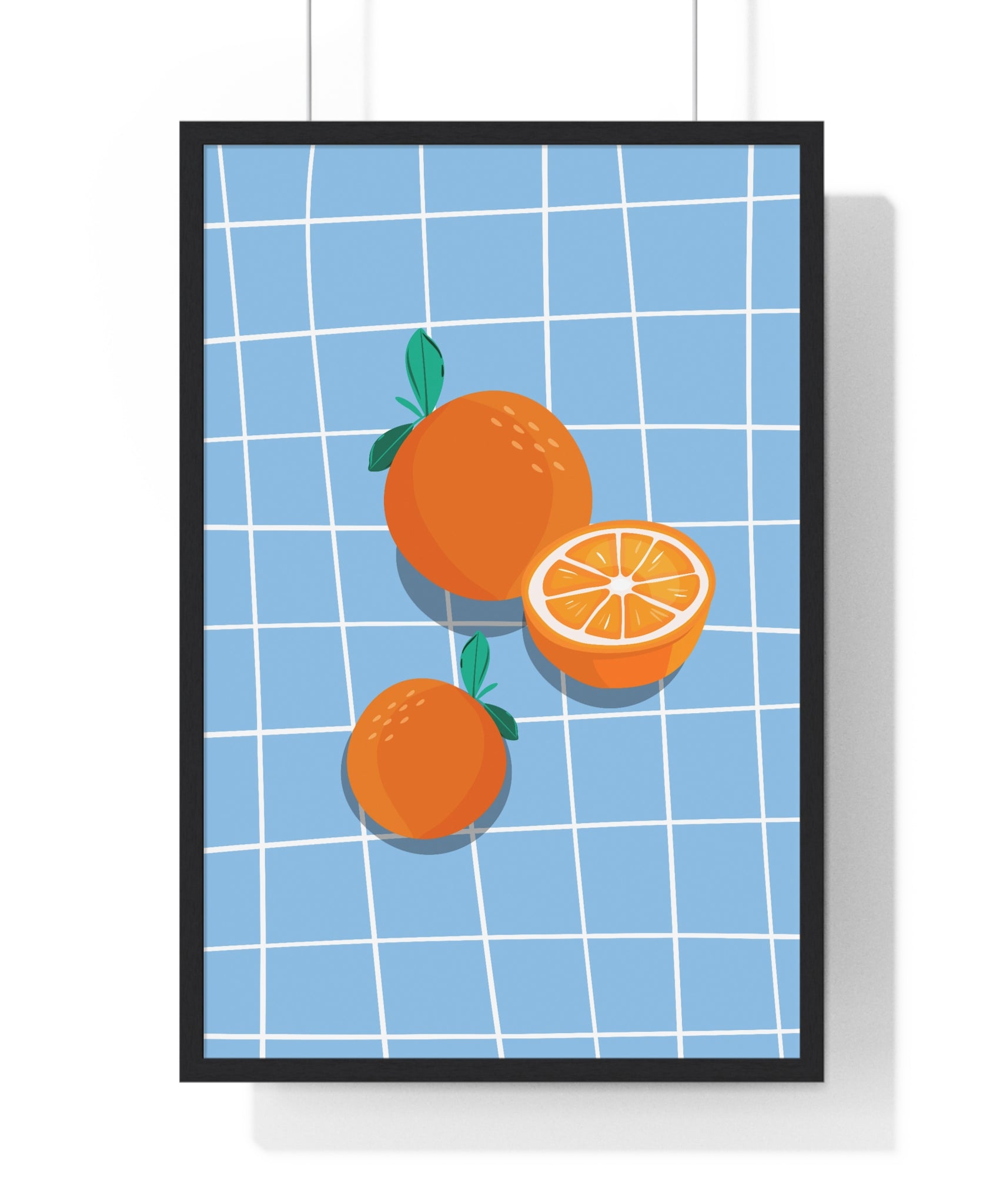 Citrus Wall Art – Framed Orange Fruit Print | Gallory Hive