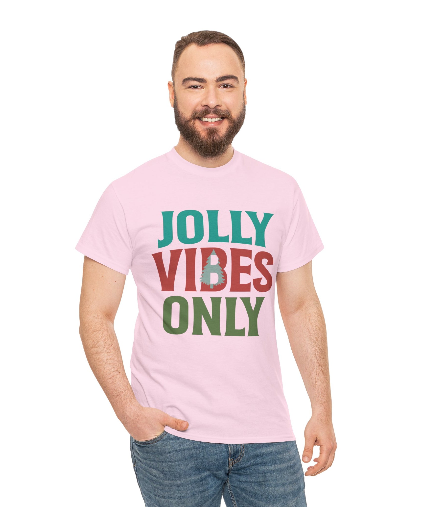 Festive Jolly Vibes Christmas T-Shirt | Gallory Hive