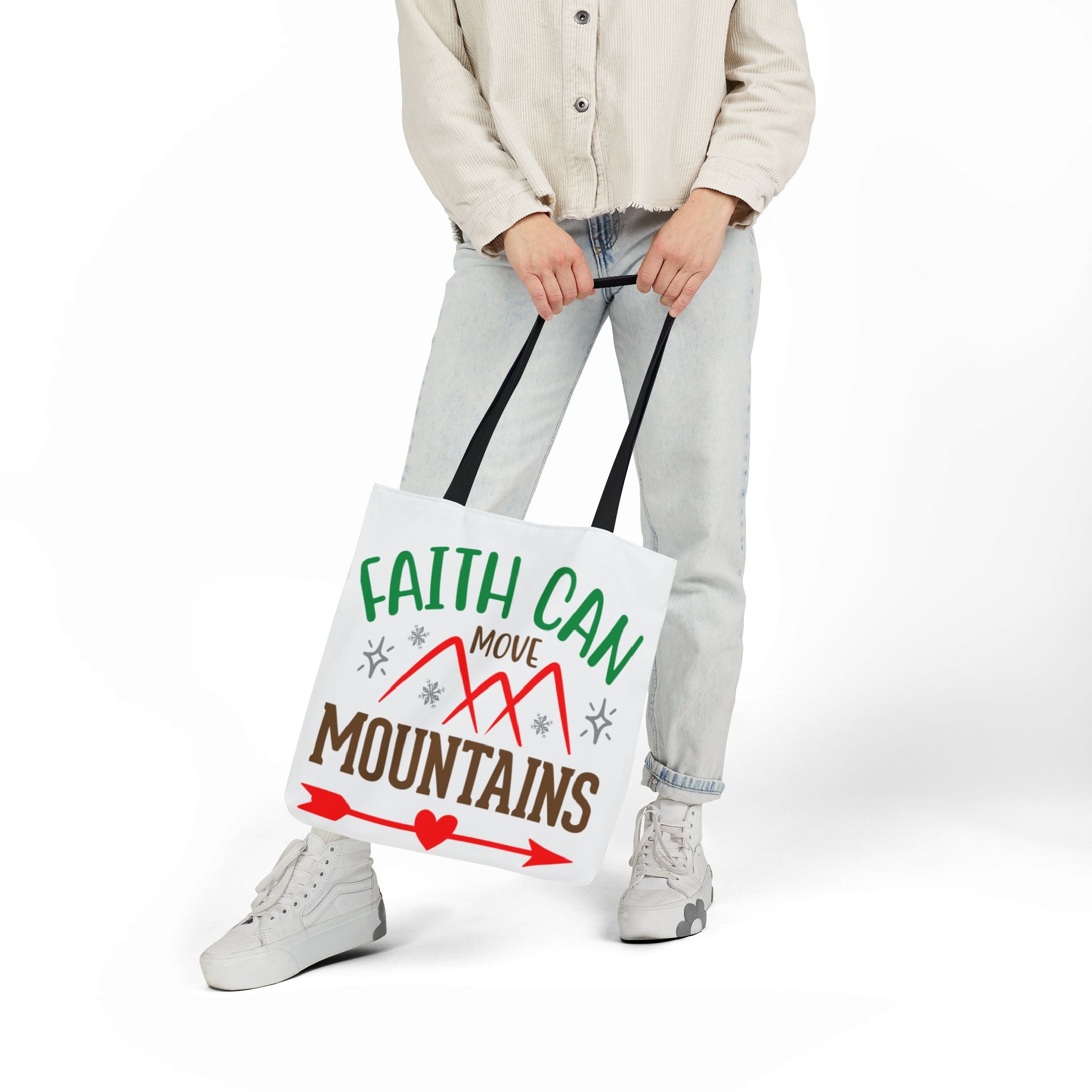 Inspirational Quote Canvas Polyester Tote