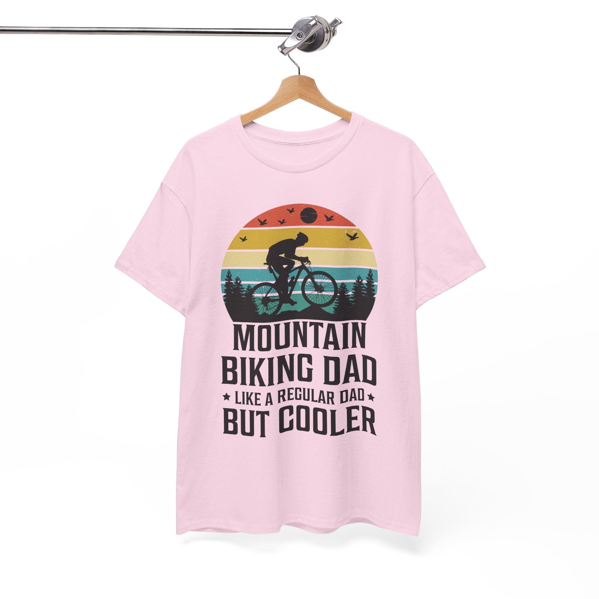 Retro Mountain Biking Dad Tee - Unique Gift Idea