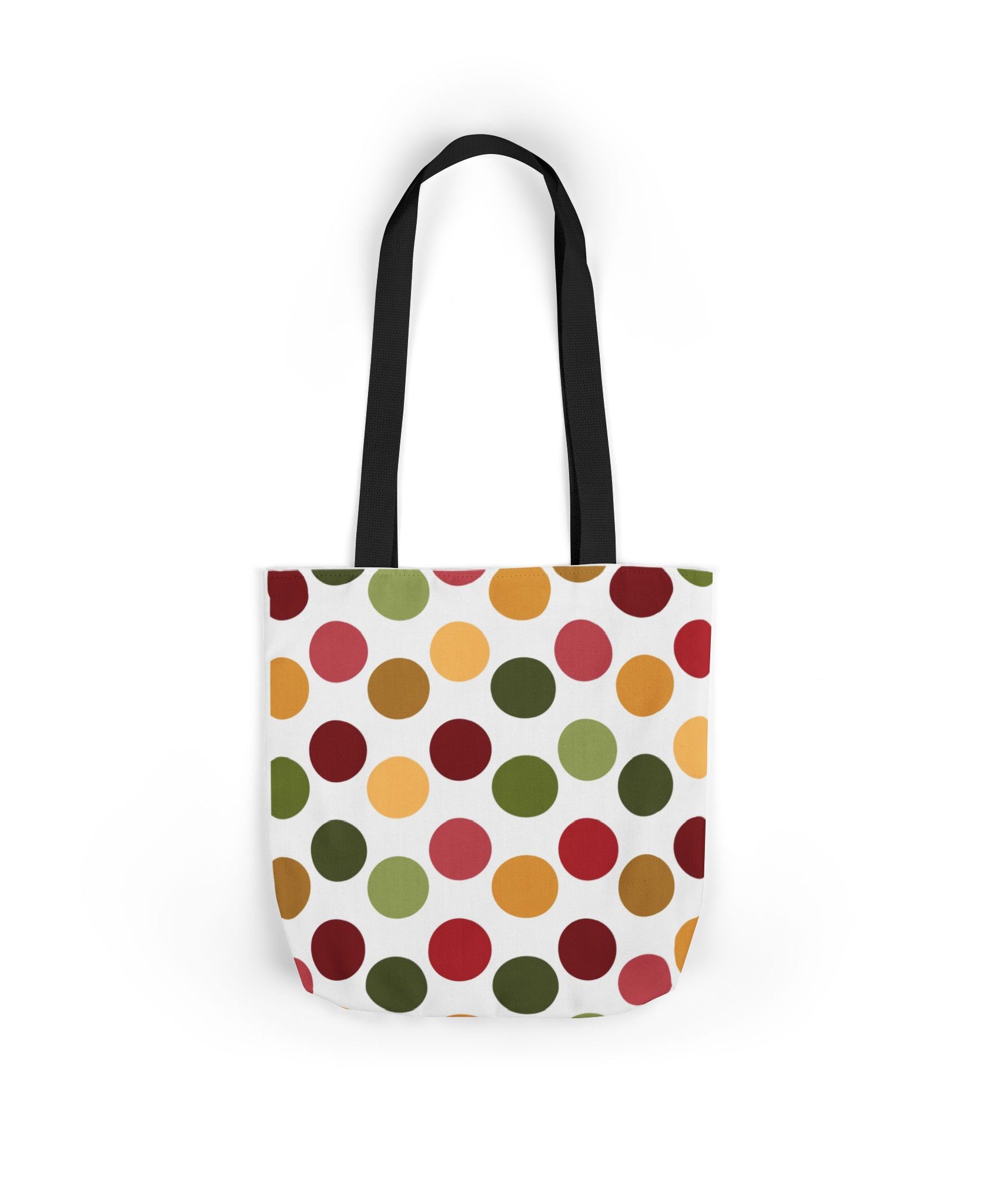 Colorful Polka Dot Canvas Tote Bag
