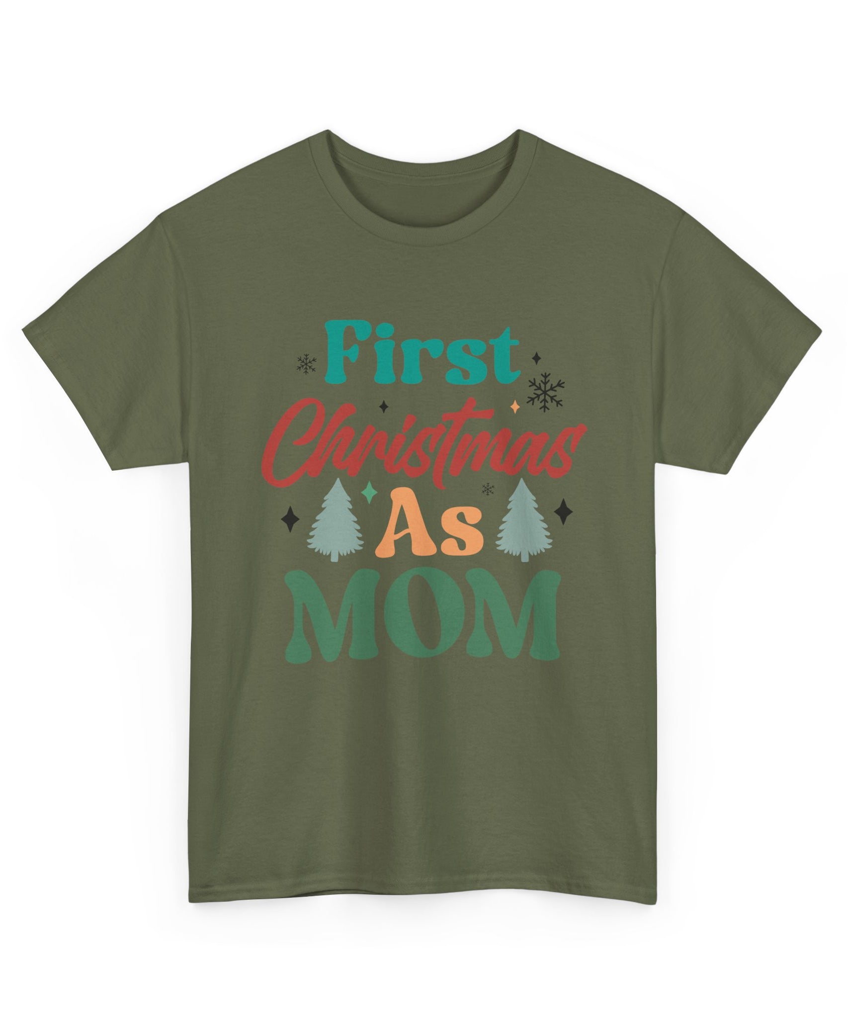 First Christmas as Mom T-Shirt | Gallory Hive