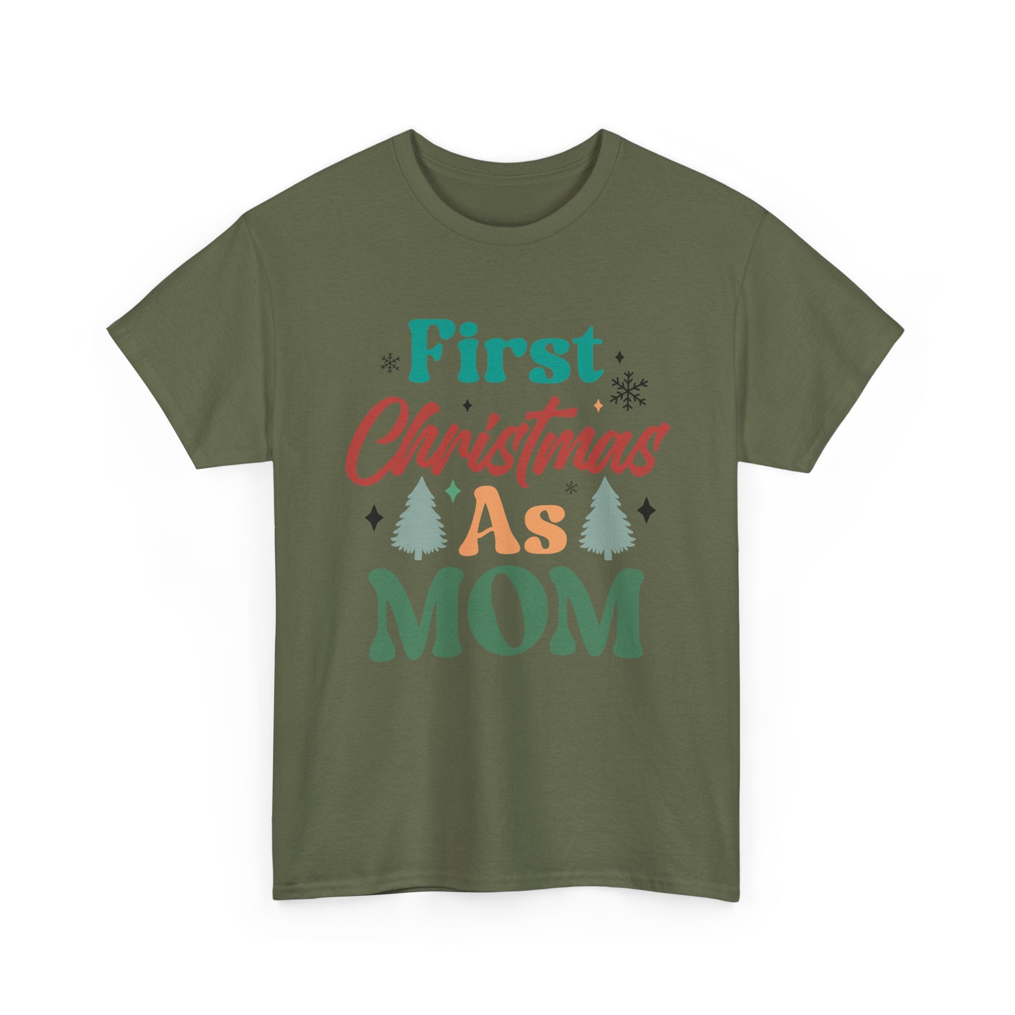 First Christmas as Mom T-Shirt | Gallory Hive