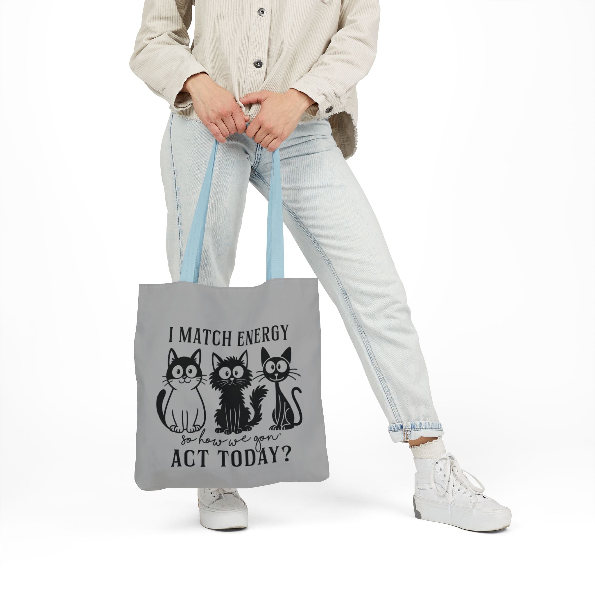 Gift for Cat Lovers – Light Grey Tote Bag