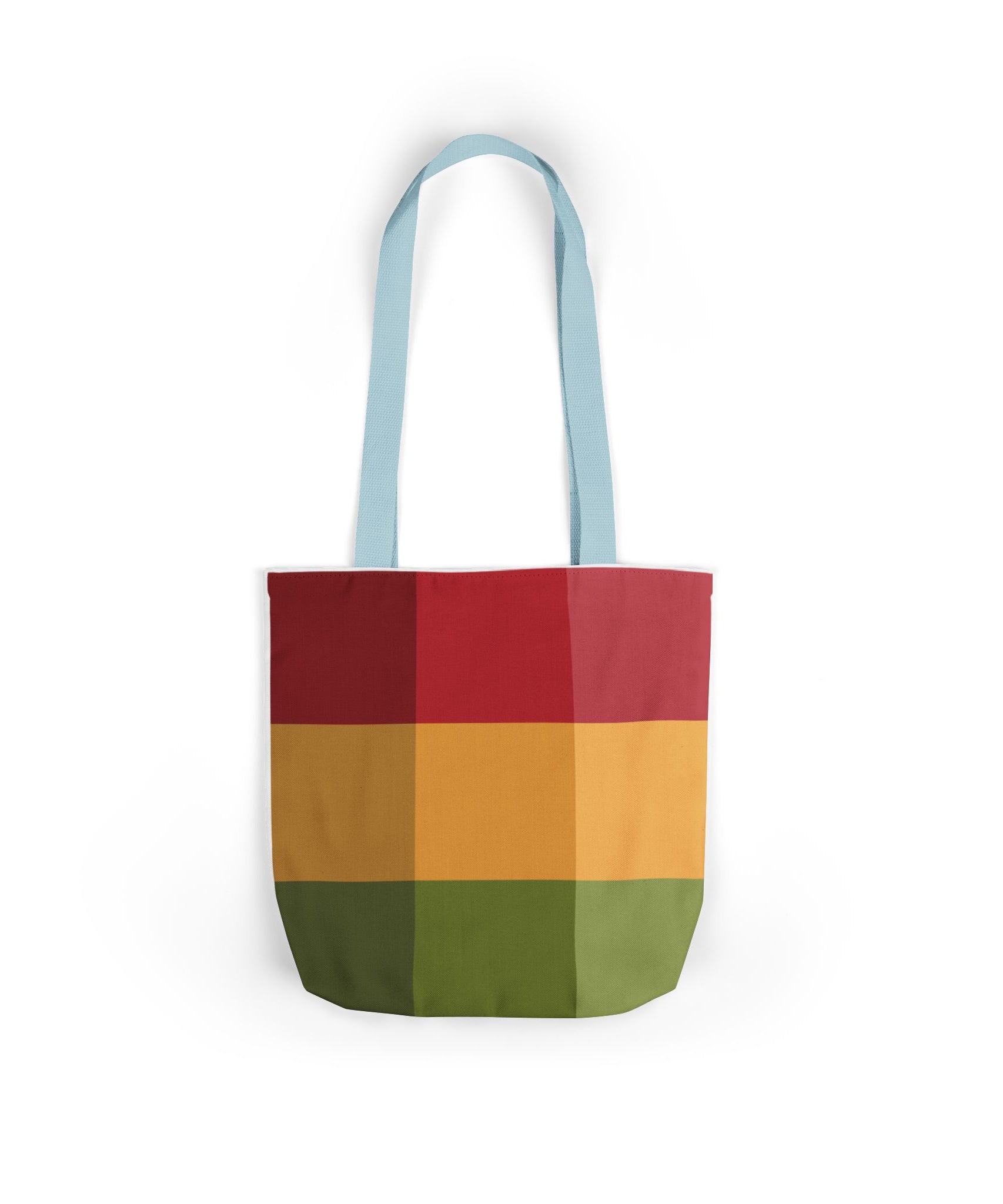 Colorful Geometric Square Pattern Tote Bag