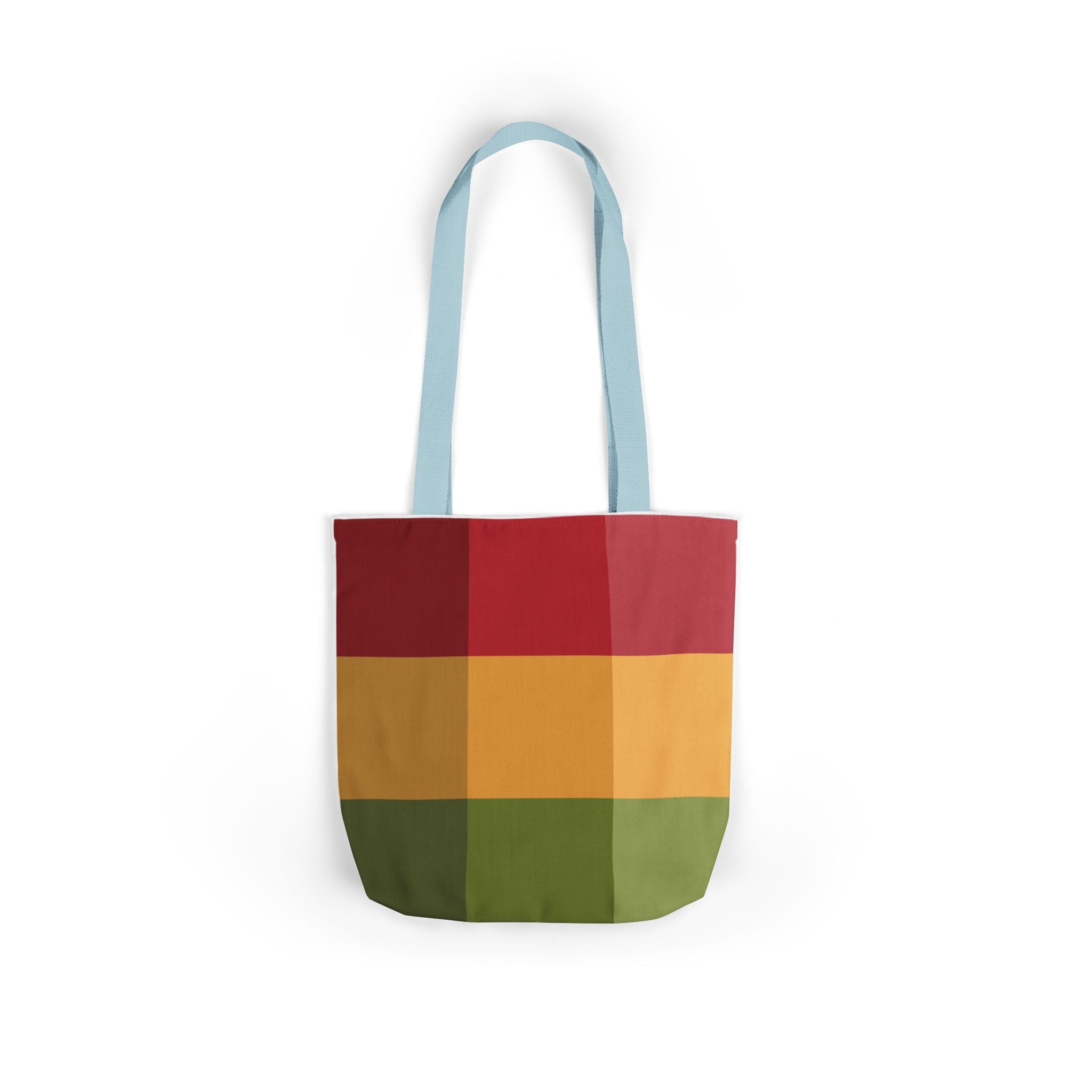 Colorful Geometric Square Pattern Tote Bag