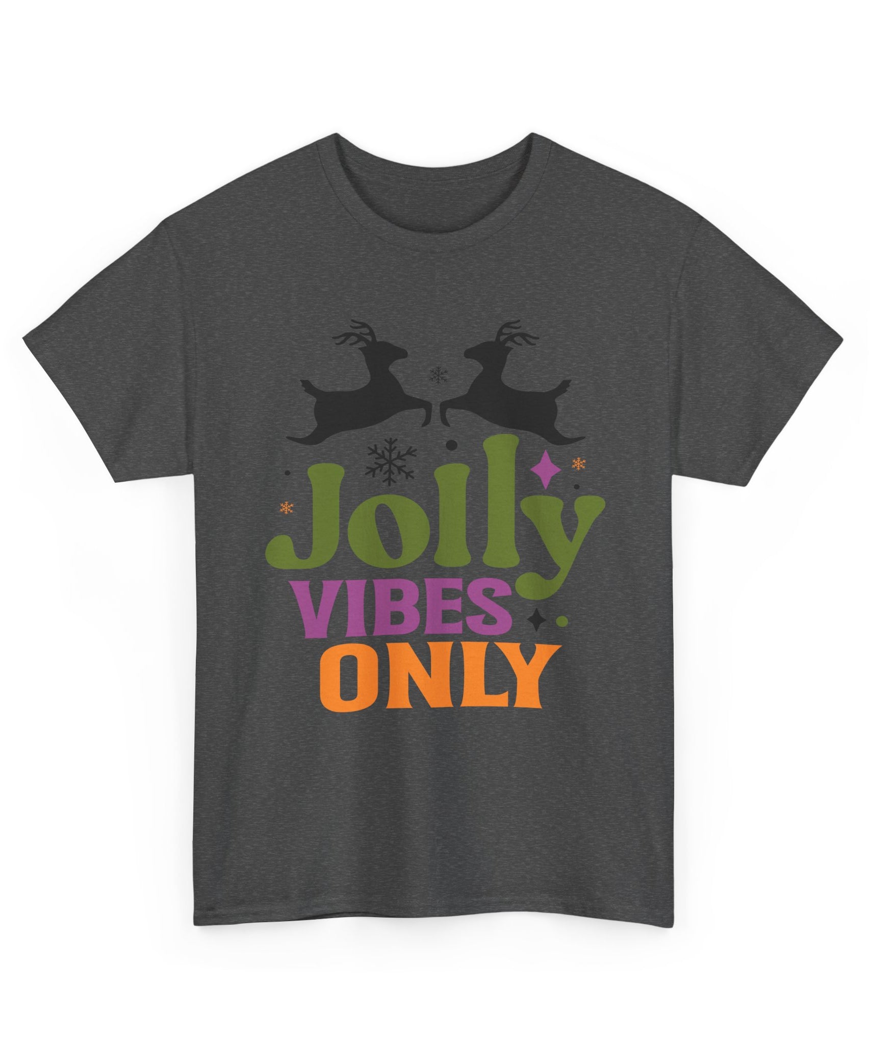 Jolly Vibes Only Retro Christmas Tee | Gallory Hive