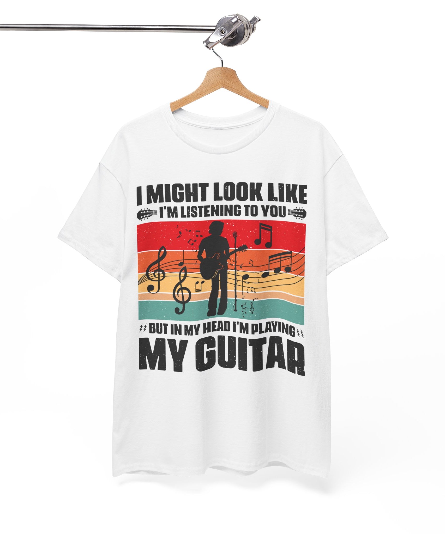 Retro Guitar Playing Mind T-Shirt | Gallory Hive