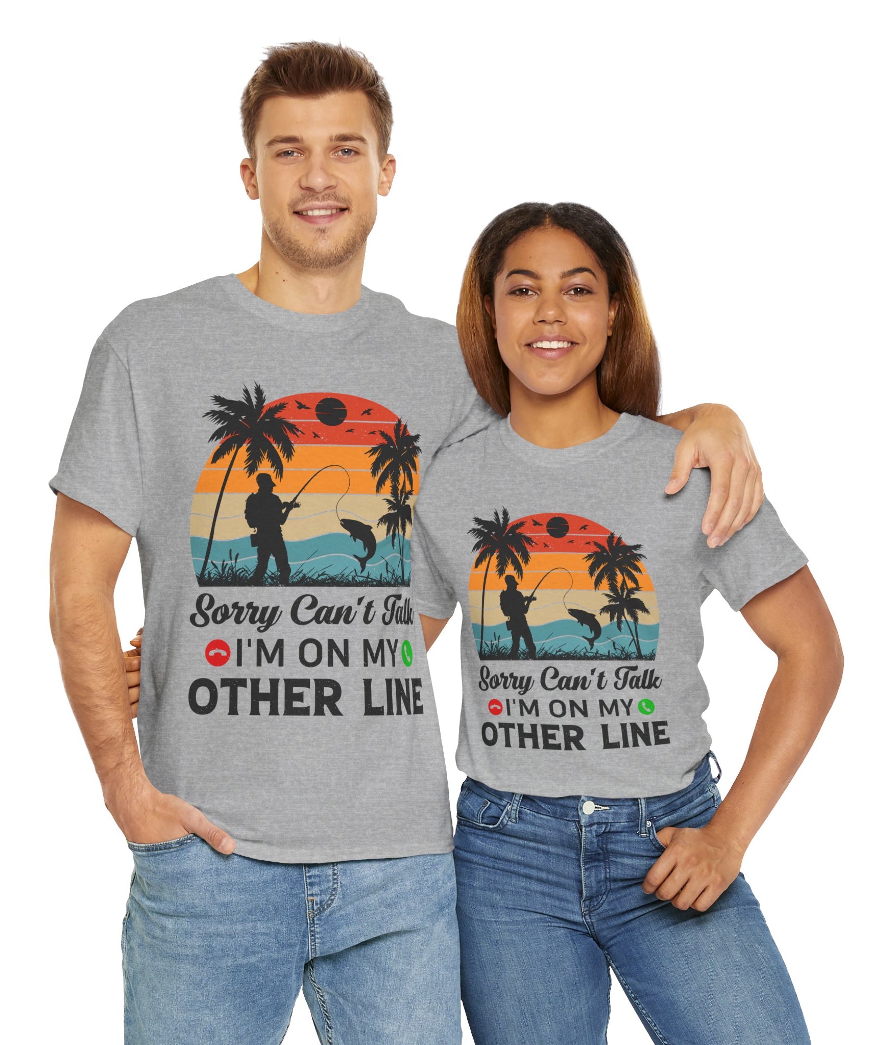 Funny Fishing T-Shirt – On My Other Line