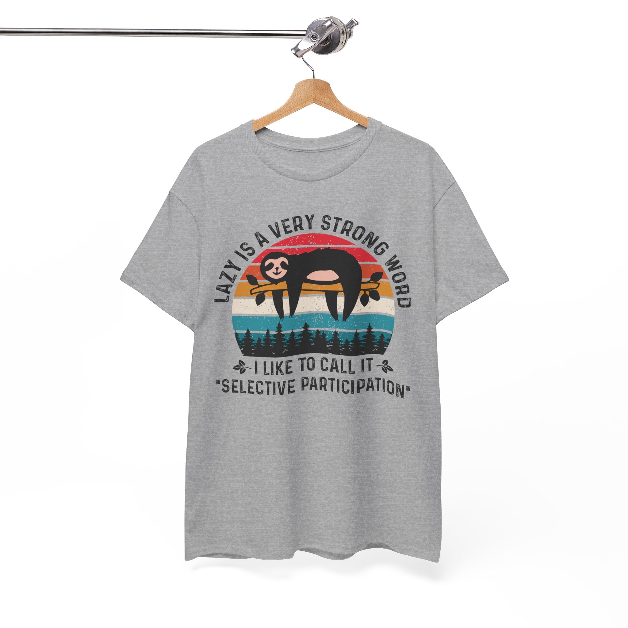 Sloth Hiking Team Retro Sunset Tee