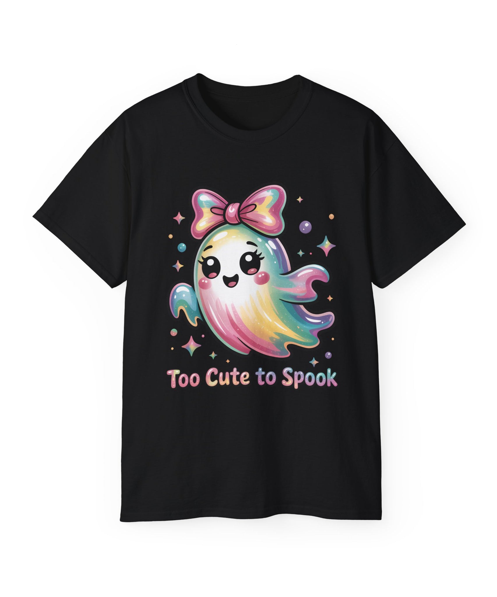 Rainbow Ghost Halloween Spooky T-Shirt