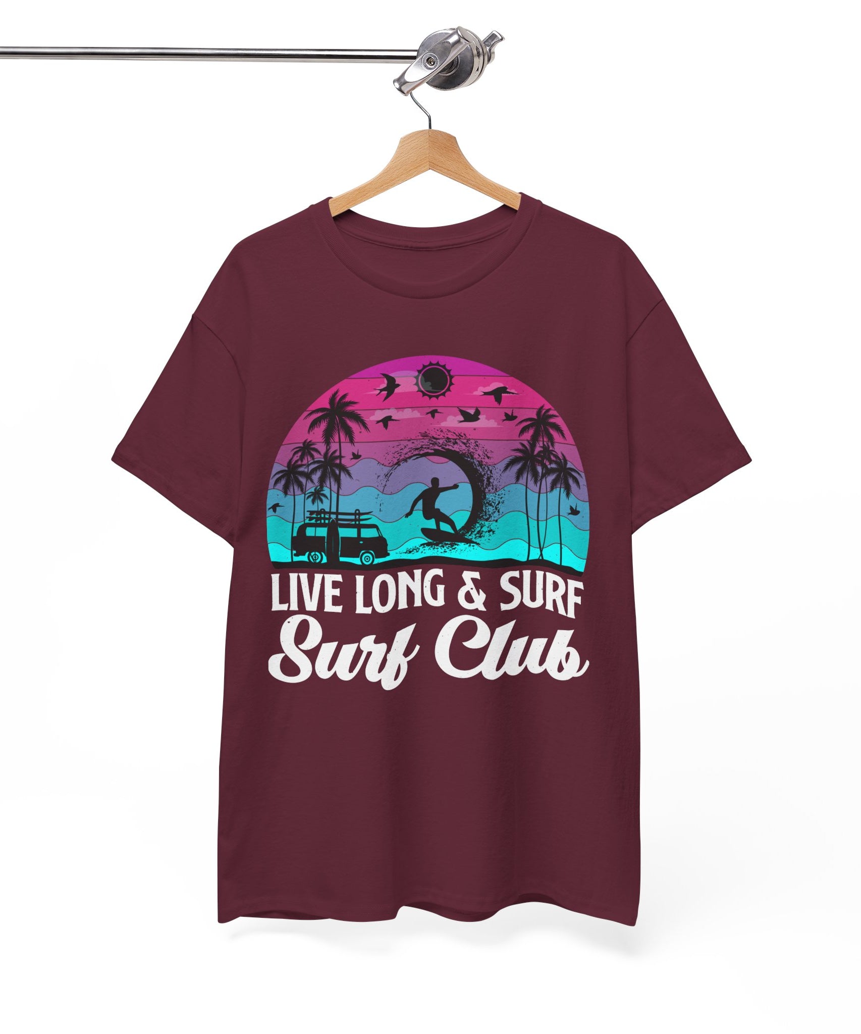 Surf Club Beach Sunset T-Shirt