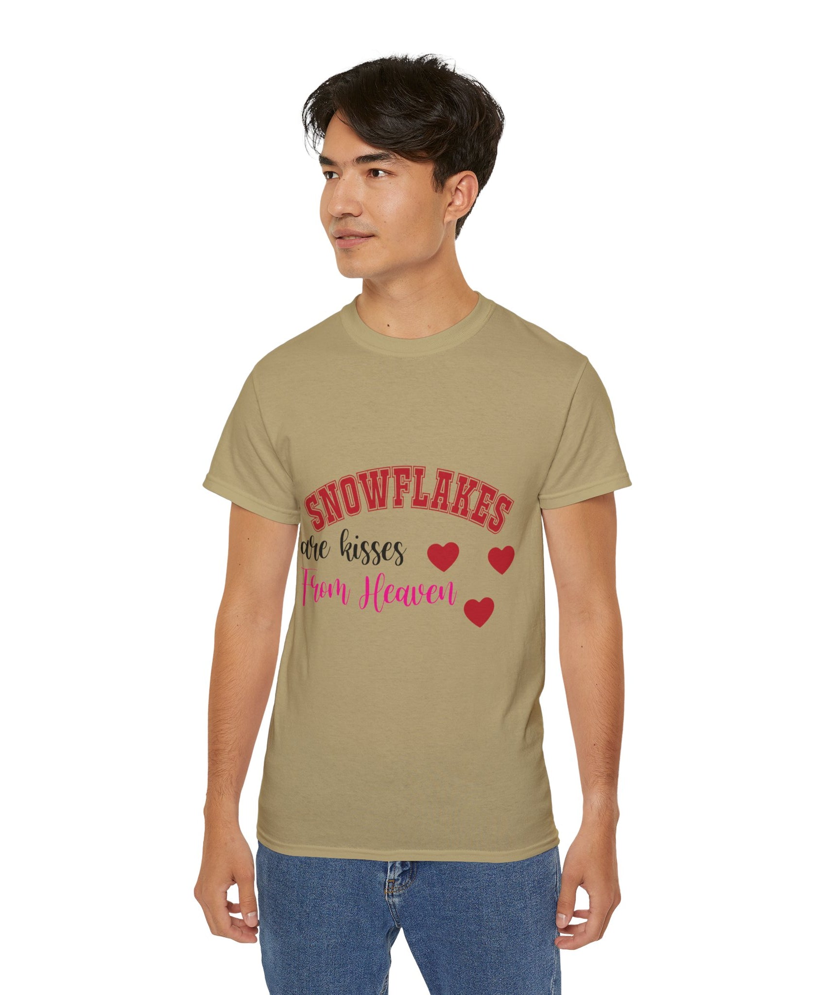 Snowflakes & Hearts Christmas T-Shirt | Gallory Hive