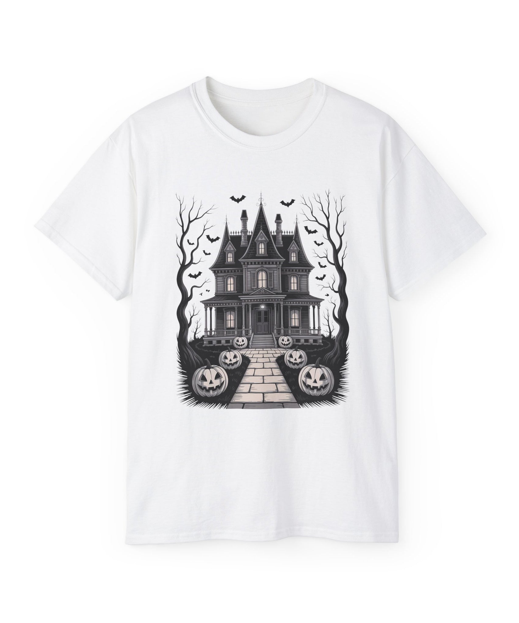 Haunted House Halloween Night Tee | Gallory Hive