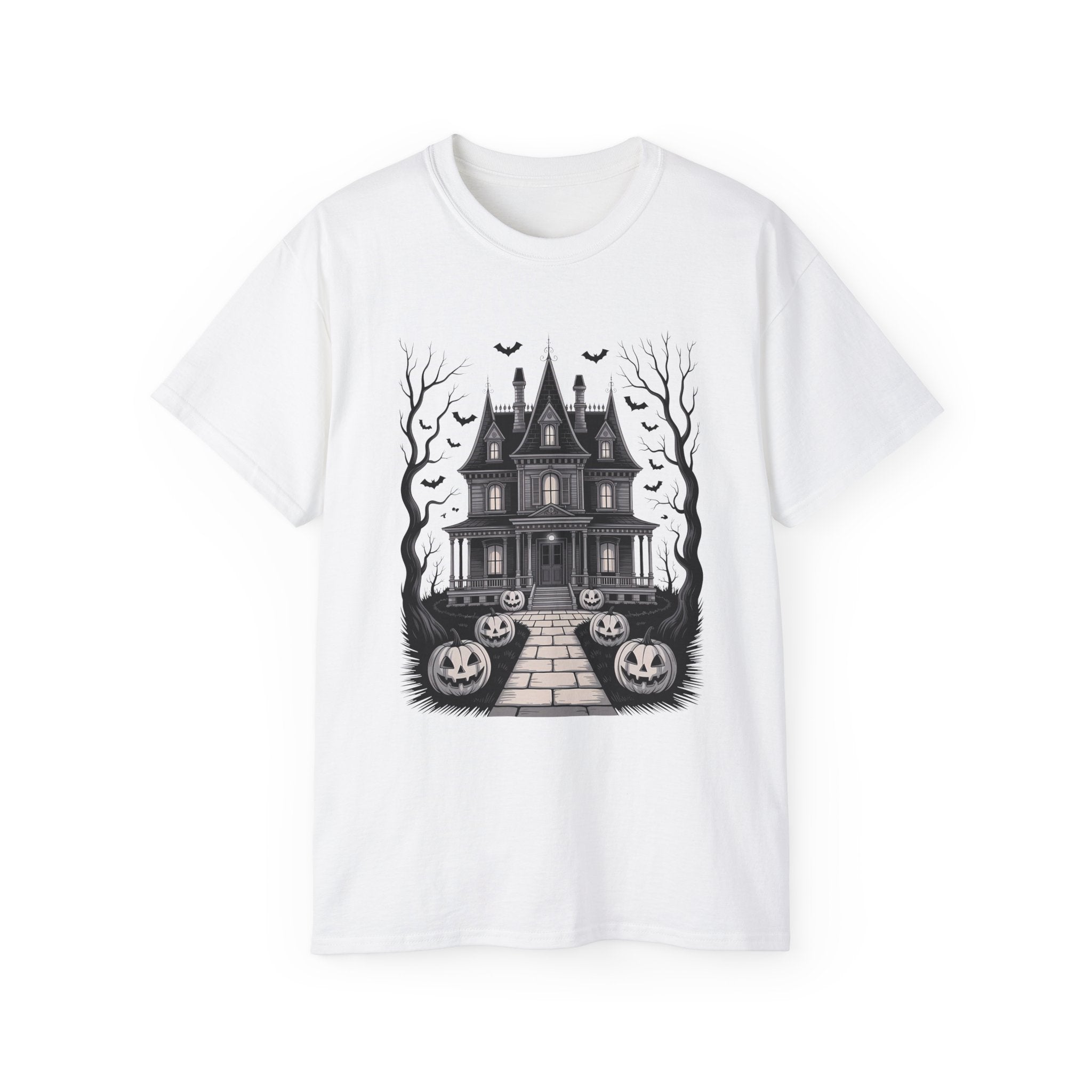 Haunted House Halloween Night Tee | Gallory Hive
