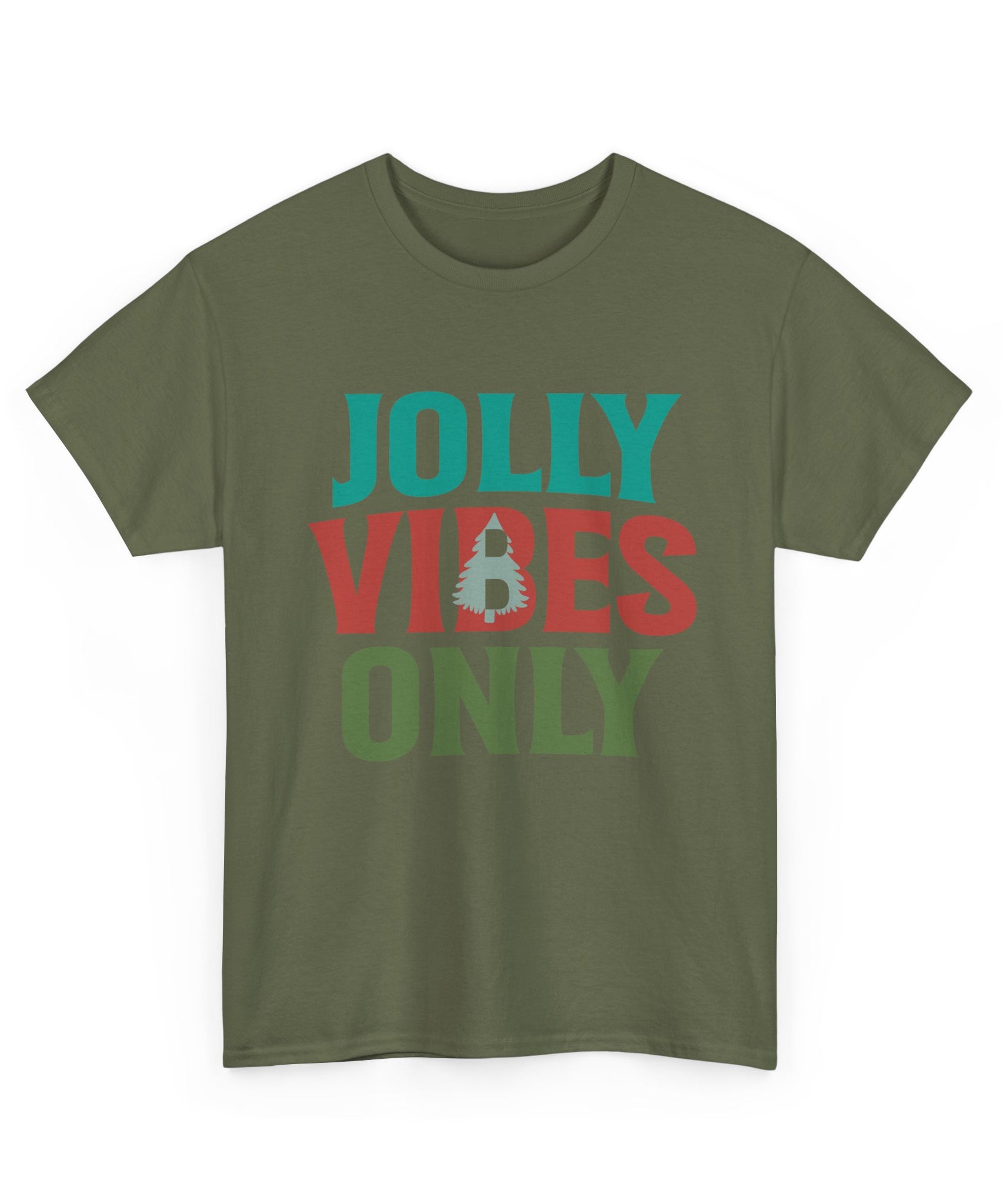 Festive Jolly Vibes Christmas T-Shirt | Gallory Hive