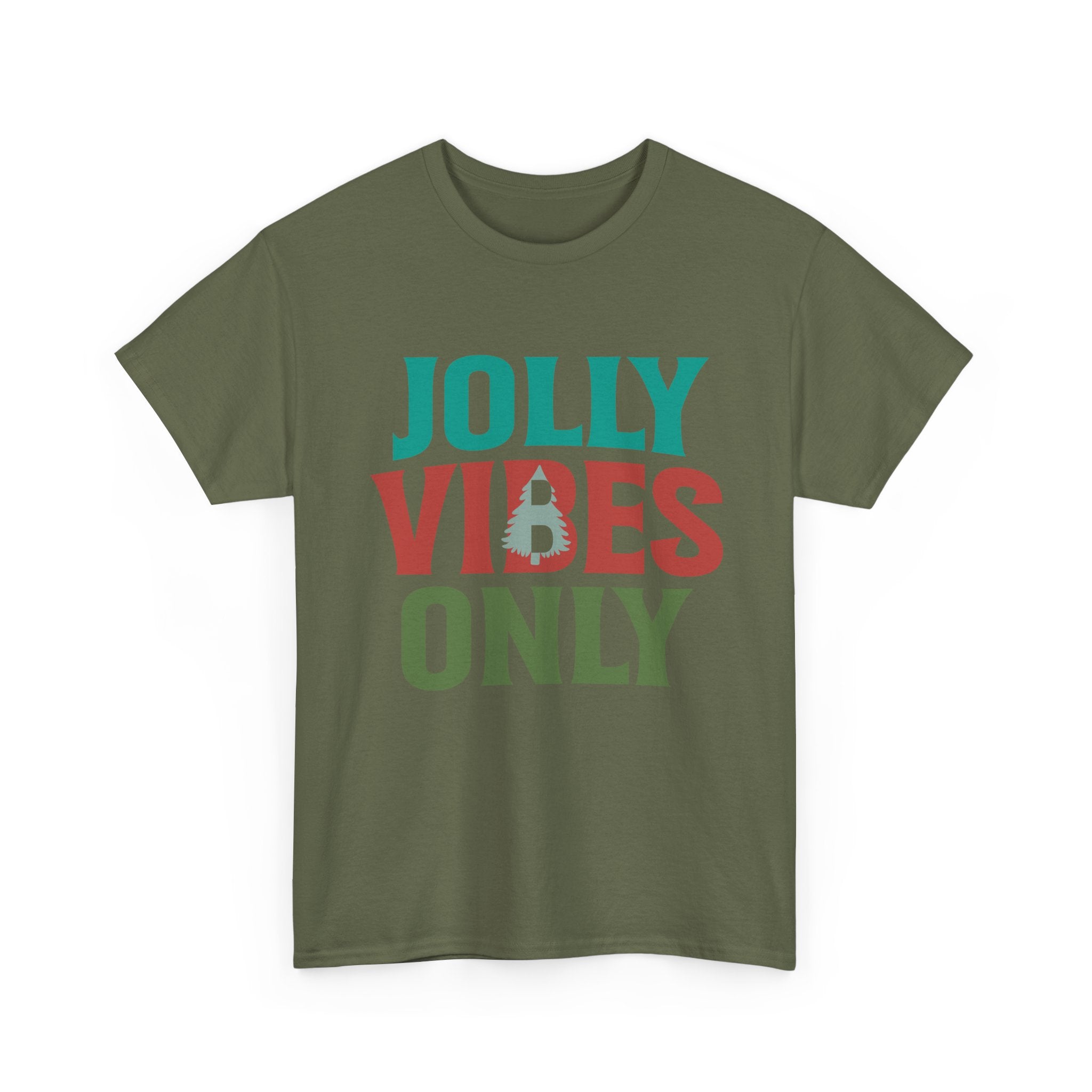 Festive Jolly Vibes Christmas T-Shirt | Gallory Hive