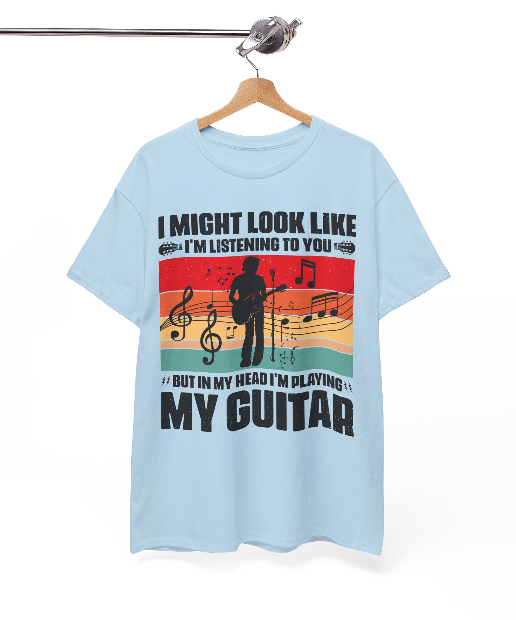 Retro Guitar Playing Mind T-Shirt | Gallory Hive