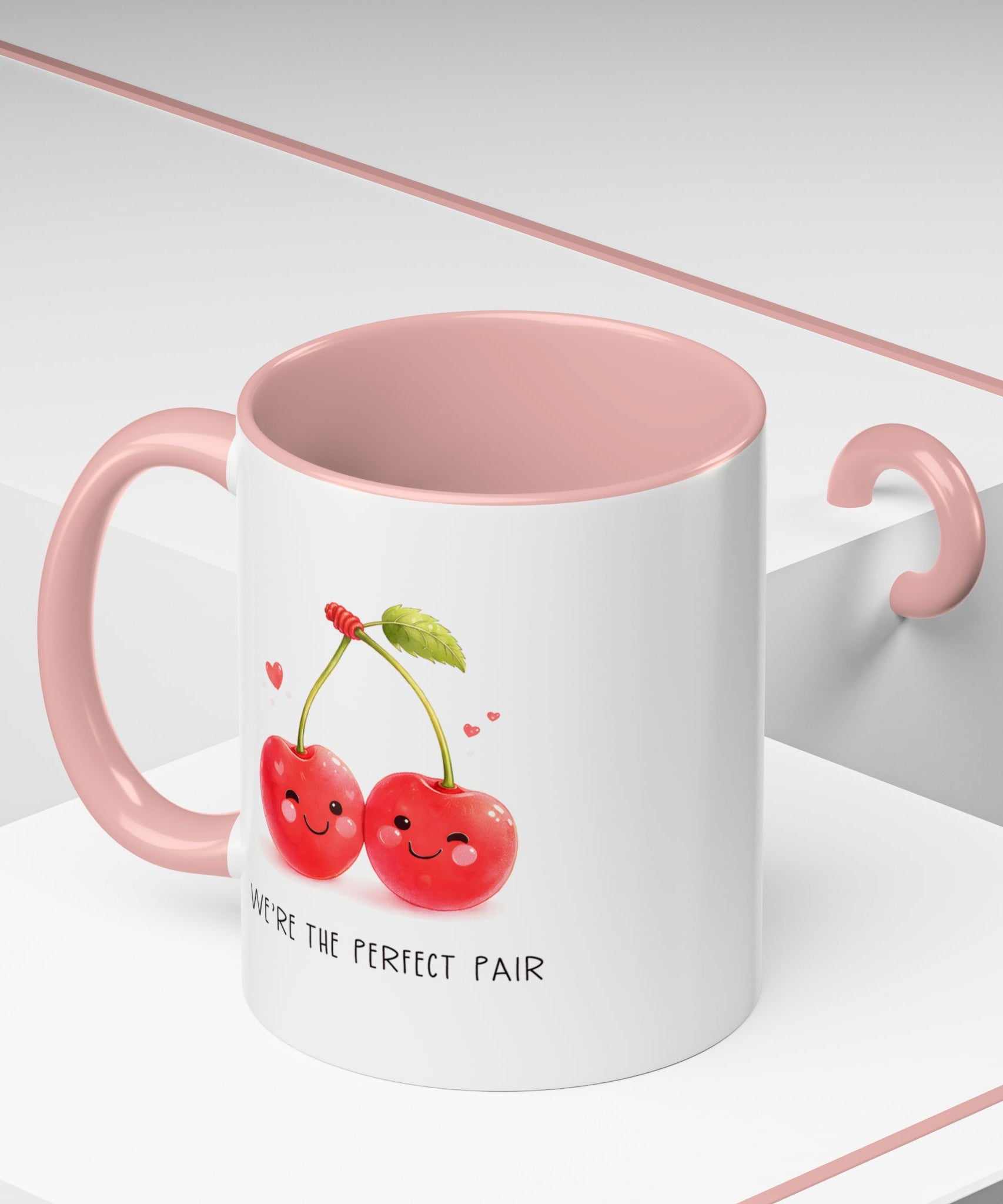Funny Cherry Couple Ceramic Coffee Mug | Gallory Hive