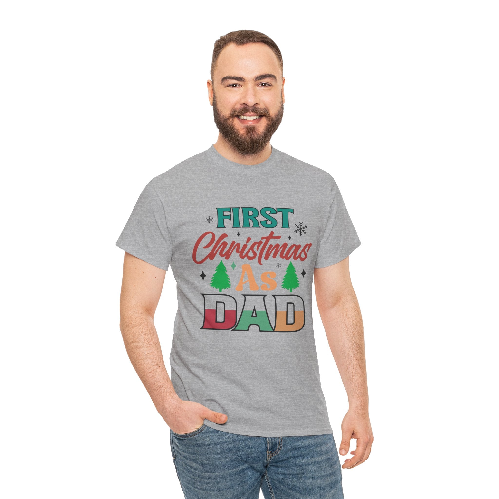 First Christmas as Dad T-Shirt | Gallory Hive