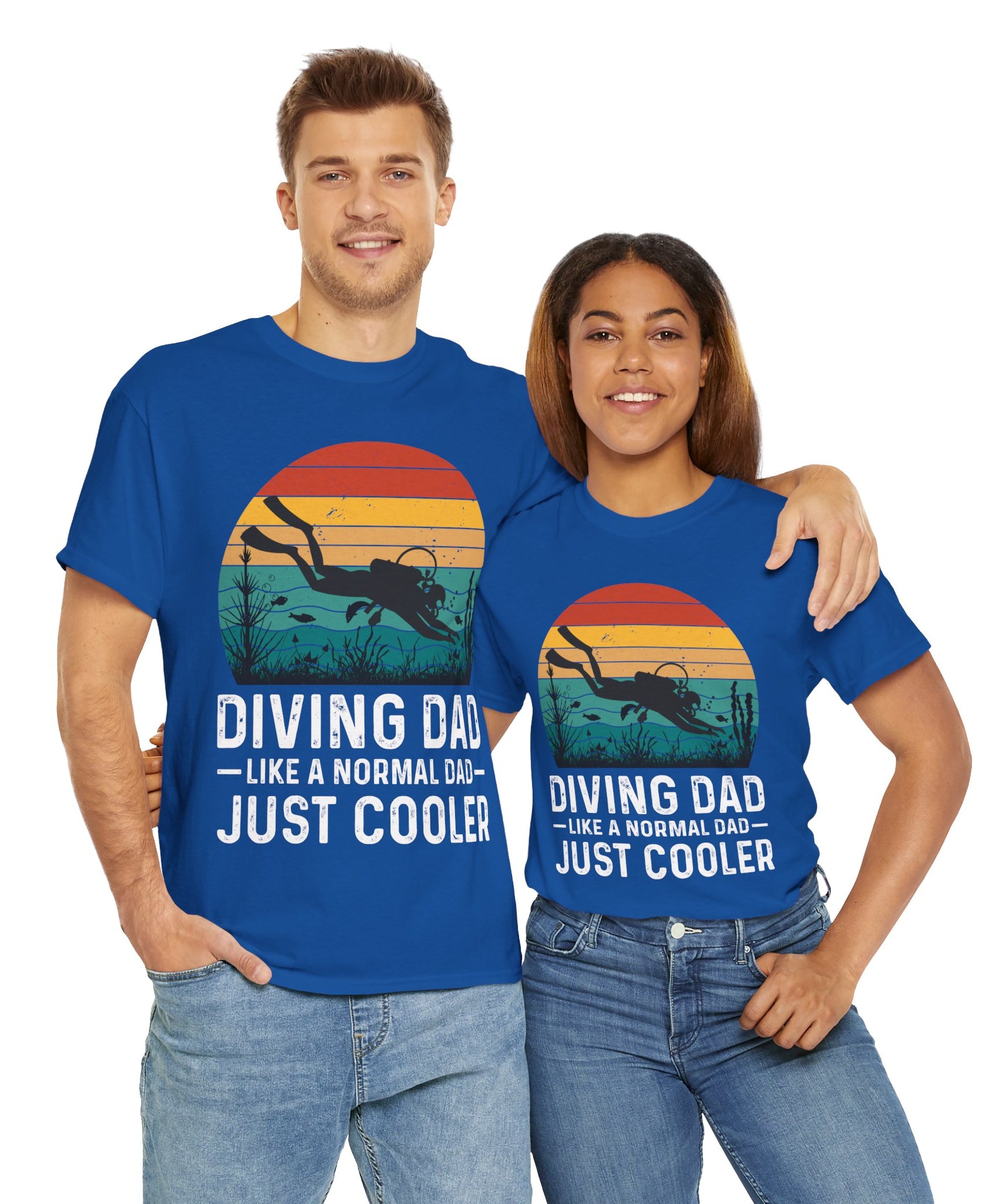 Diving Dad T-Shirt - Retro Scuba Design