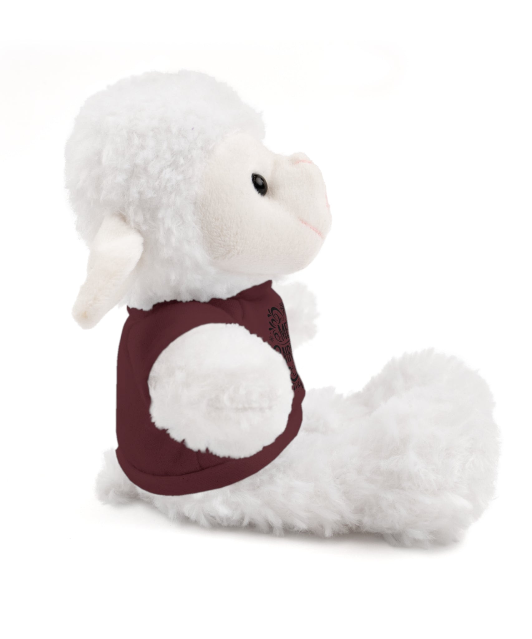 Festive Merry Christmas Stuffed Sheep | Gallory Hive