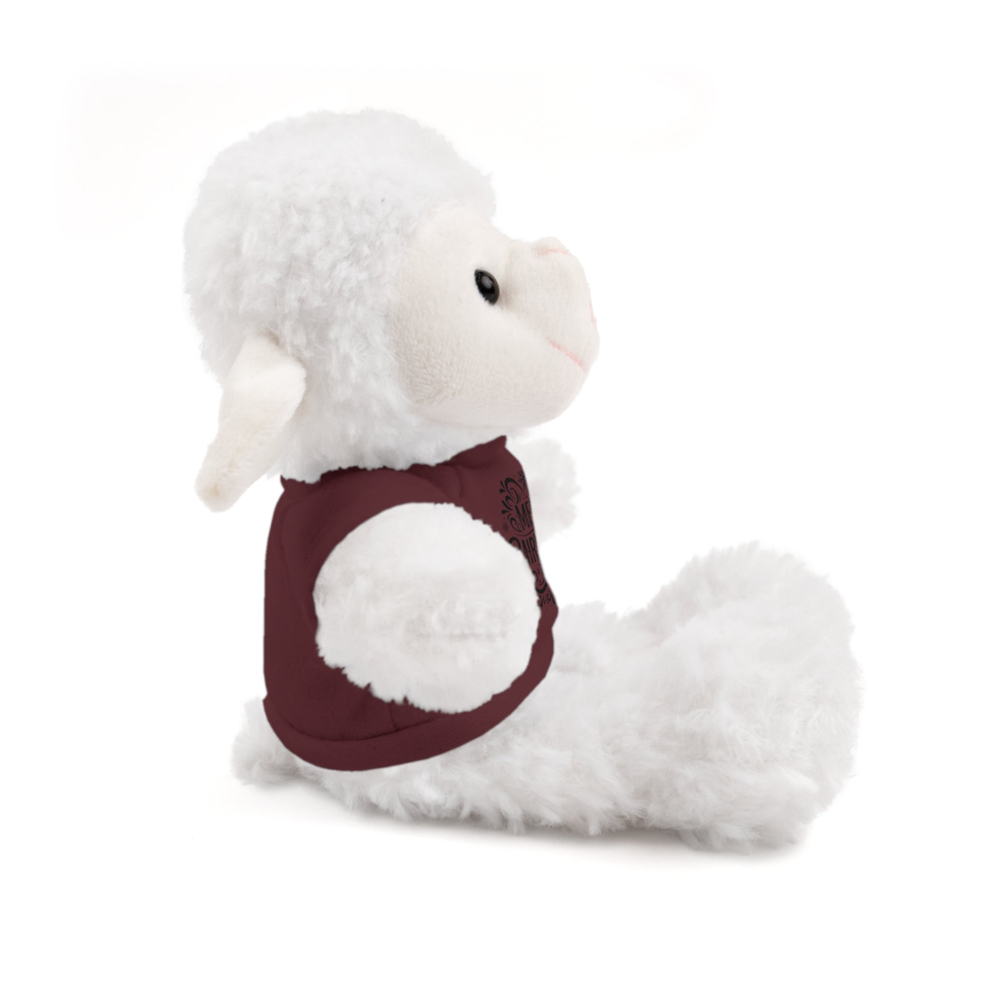 Festive Merry Christmas Stuffed Sheep | Gallory Hive