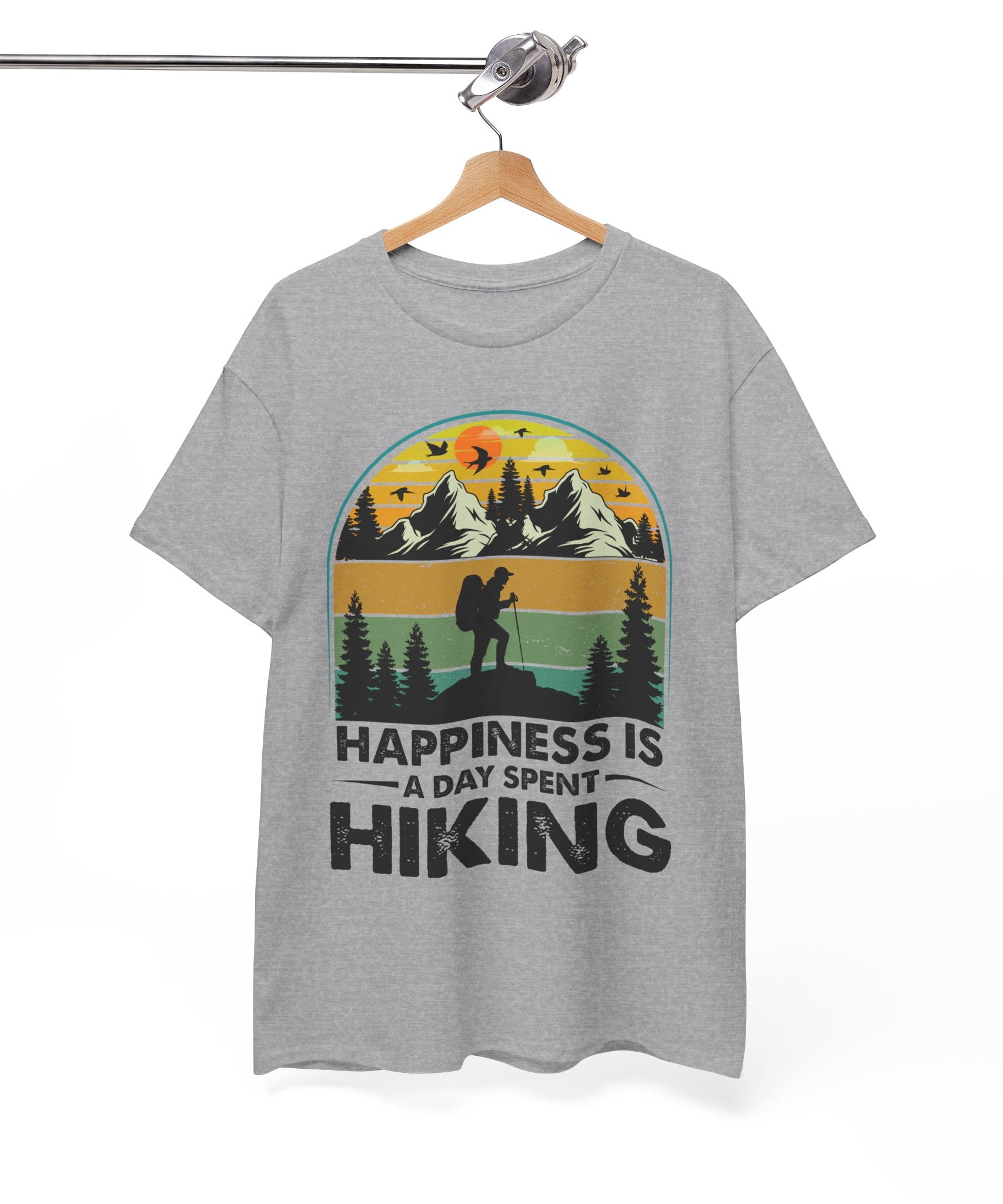 Vintage Hiker Sunset Mountain Tee