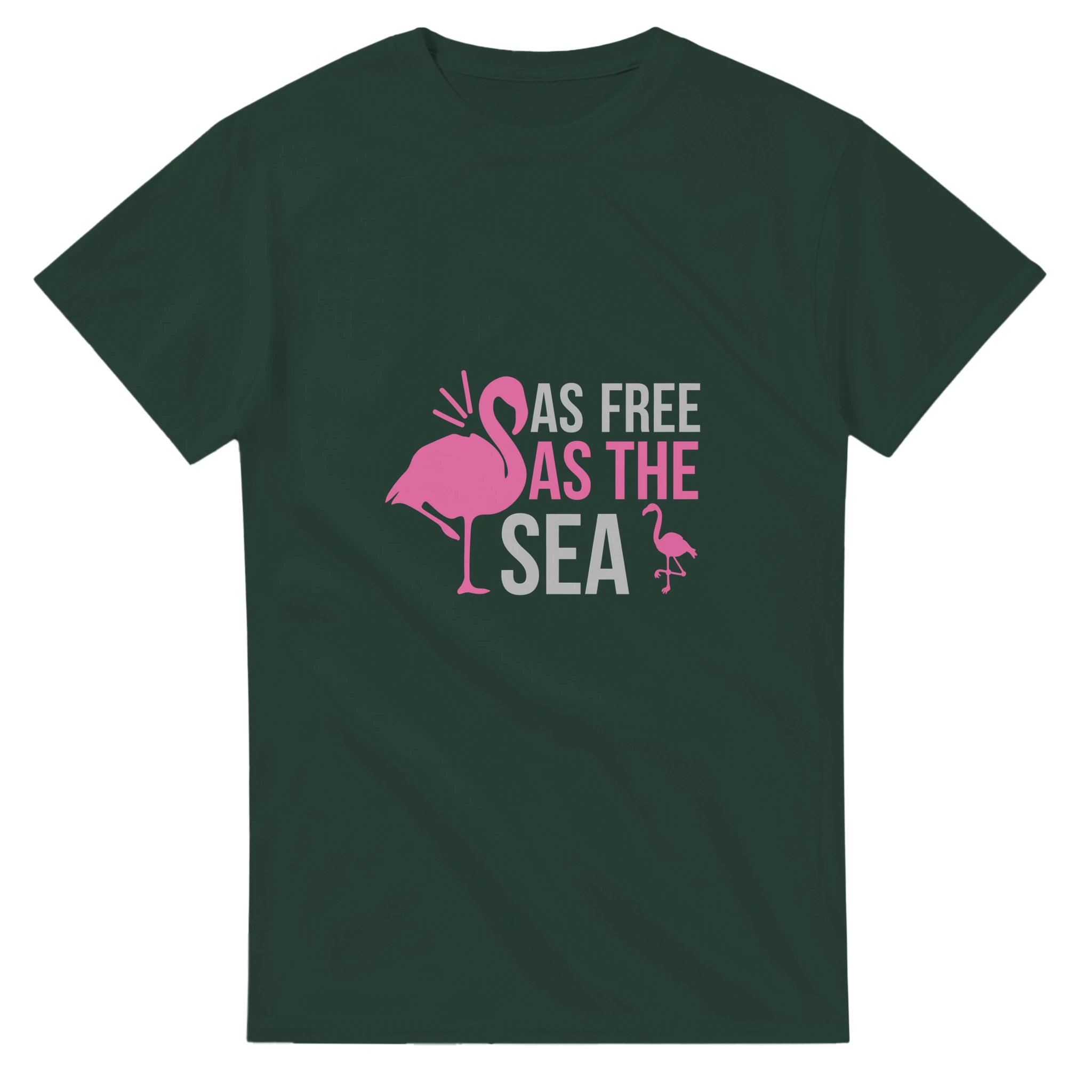 Unisex Tee – As Free As The Sea Flamingo | Gallory Hive