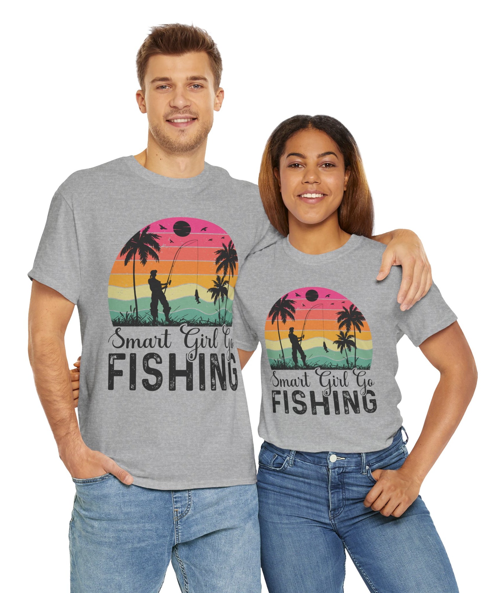 Retro Fisherwoman Graphic Shirt
