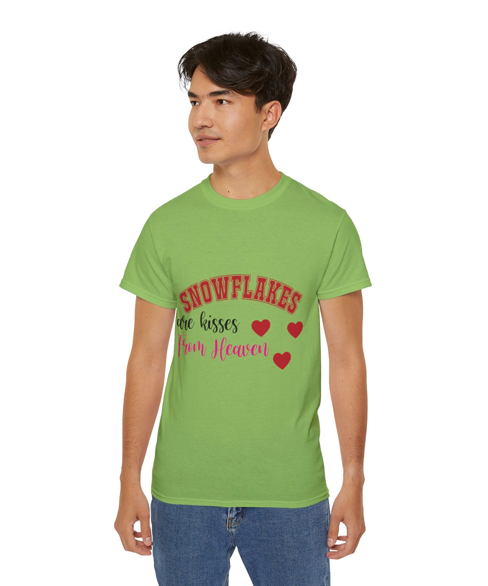 Snowflakes & Hearts Christmas T-Shirt | Gallory Hive