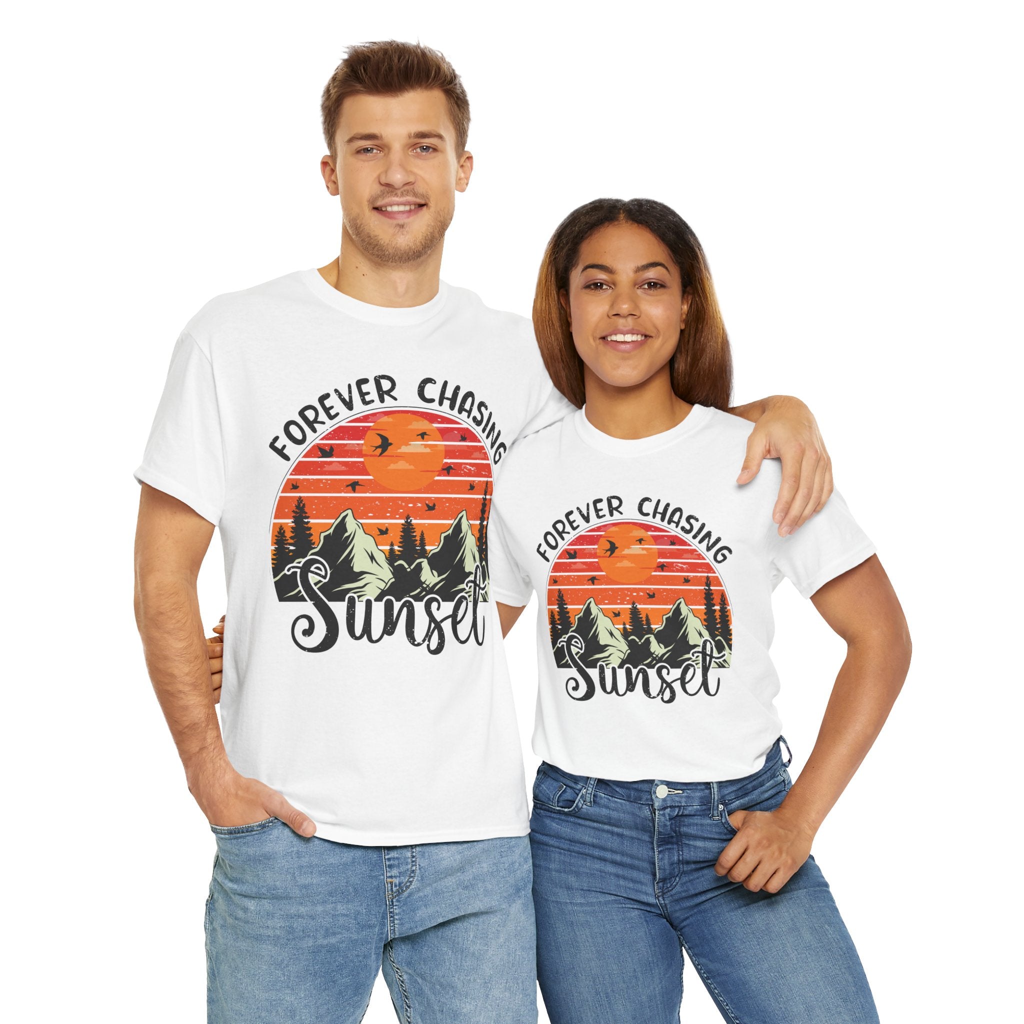 Sunset Mountain Scene T-Shirt