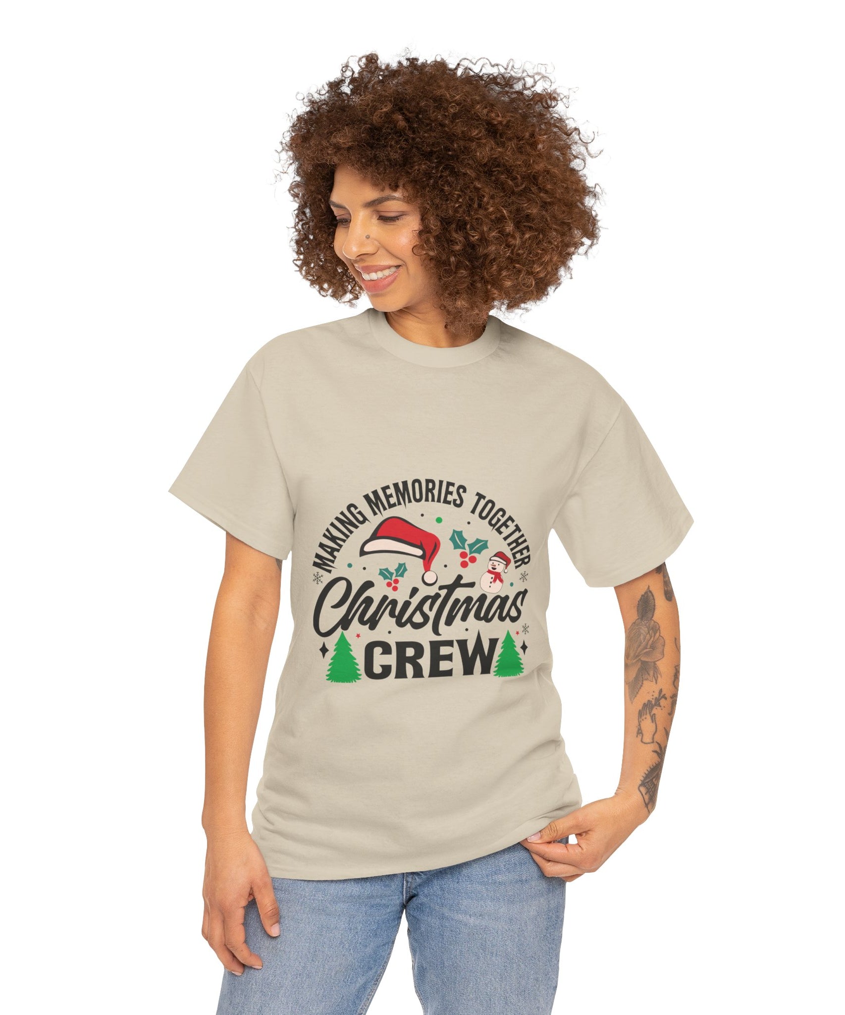 Santa Hat Snowman Xmas Trees Cute Tee | Gallory Hive