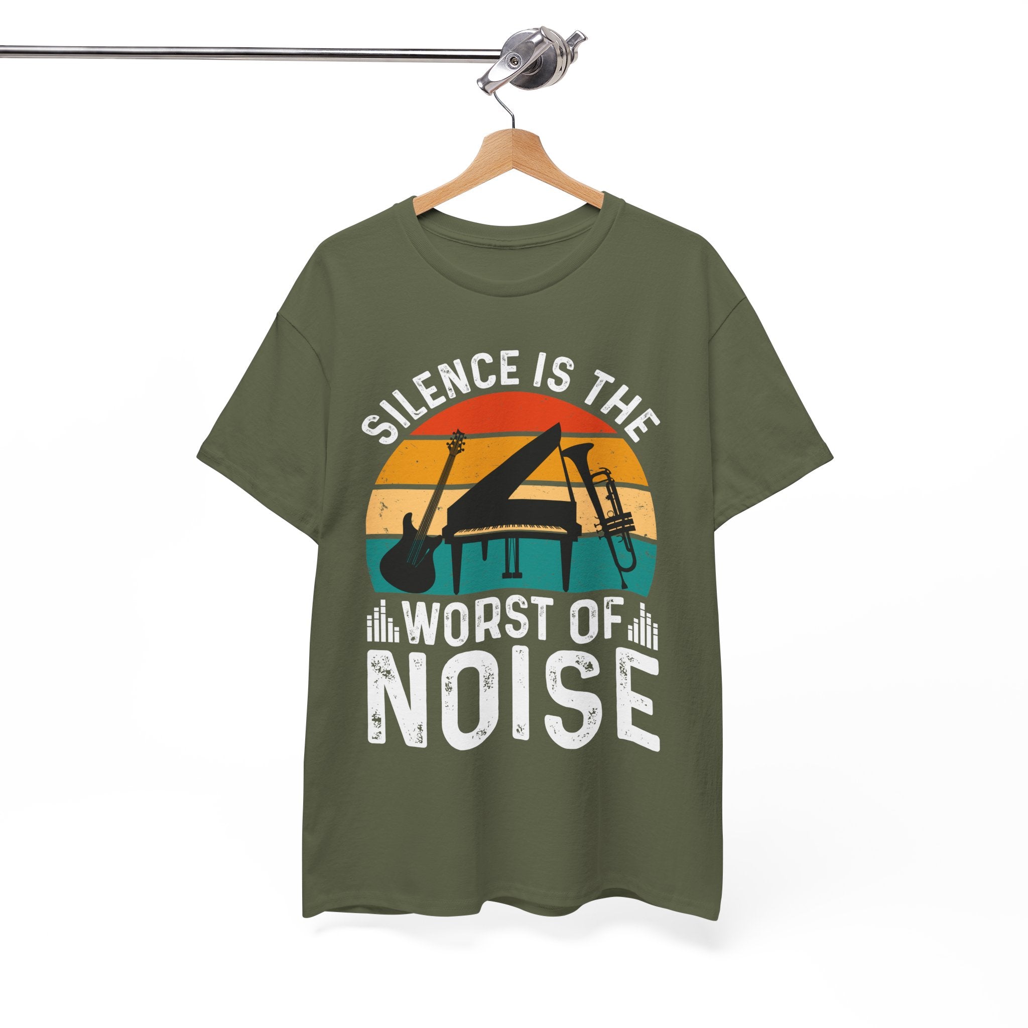 Retro Music Lover-Shirt - Silence Noise Tee