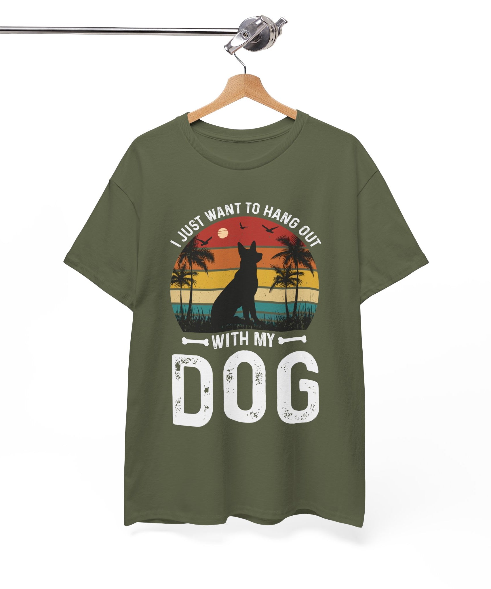 Sunset Dog Design - Beach Vibes T-shirt | Gallory Hive