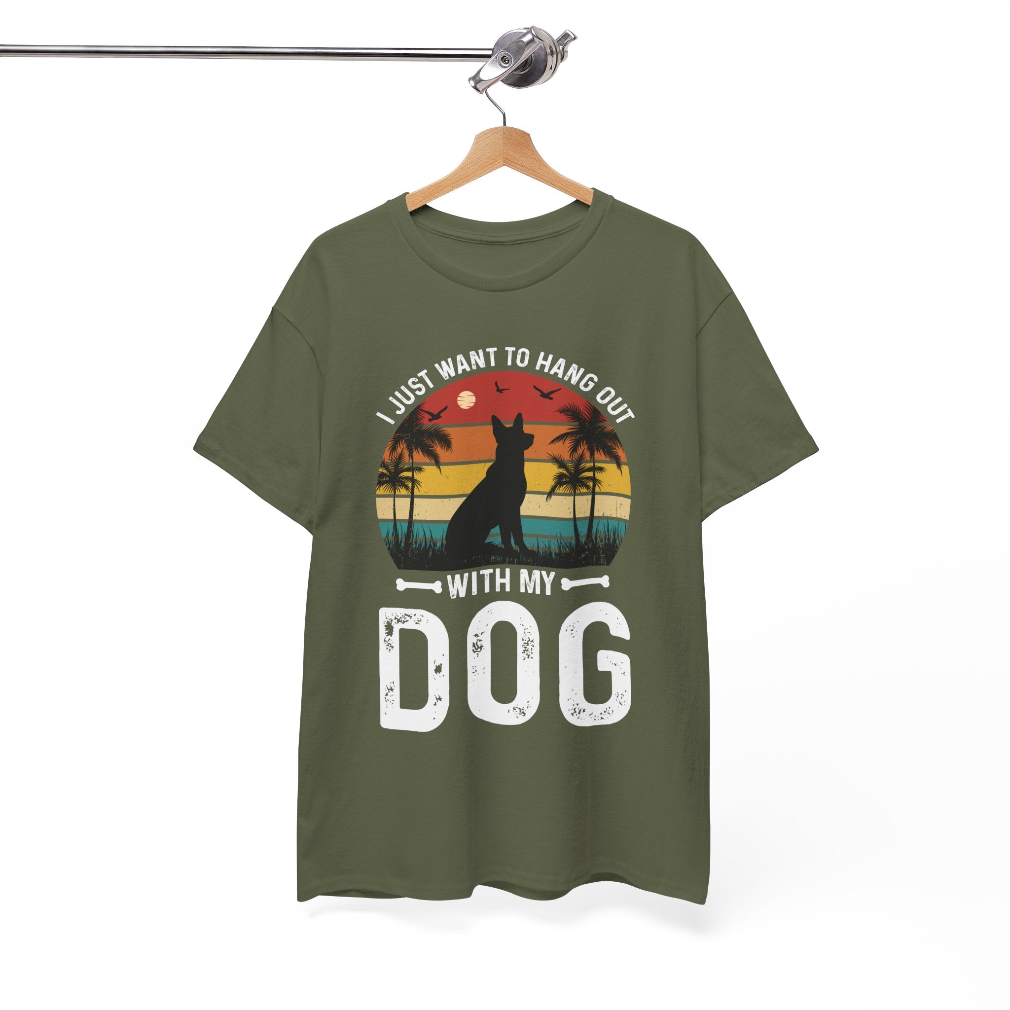 Retro Dog T-Shirt - Beach Hangout Design | Gallory Hive