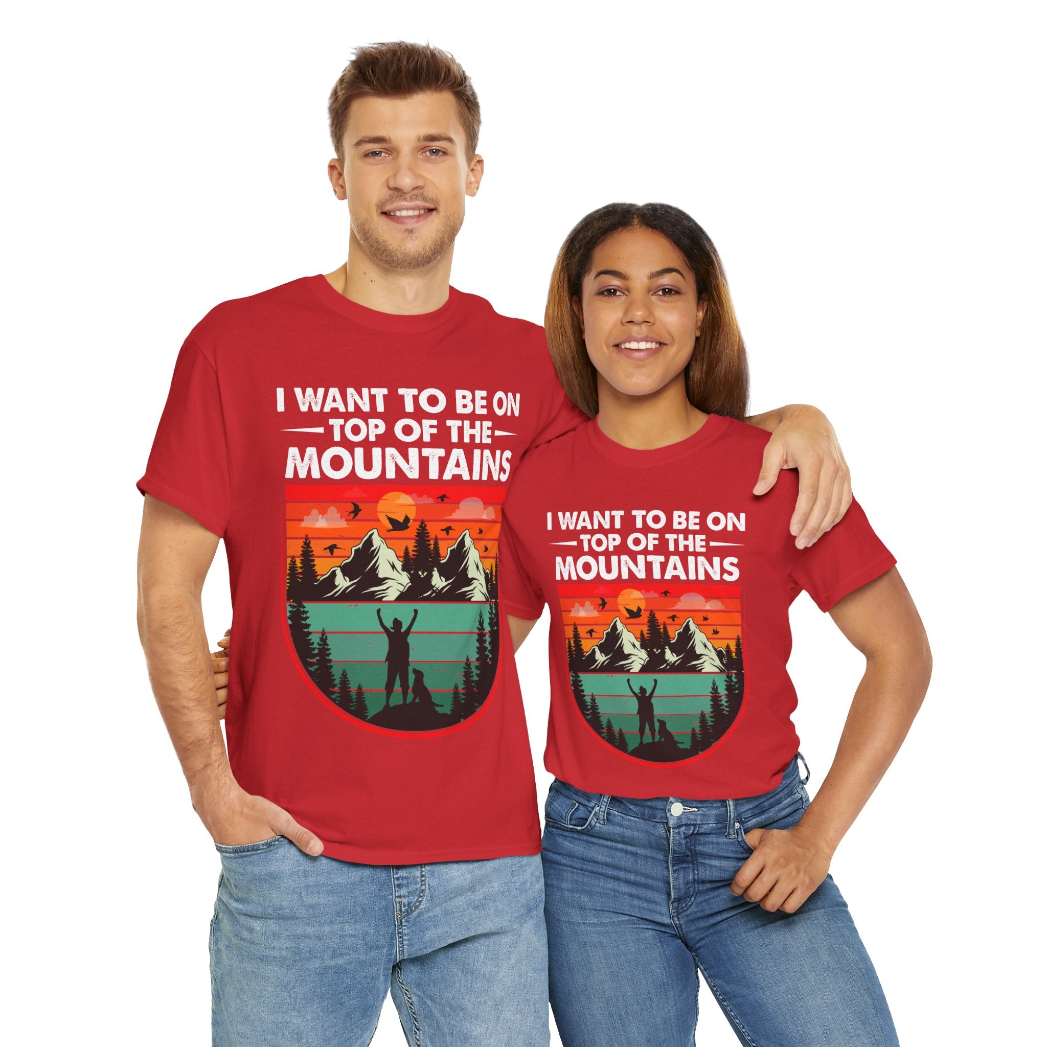 Retro Mountains T-Shirt - Adventure Vibes Tee