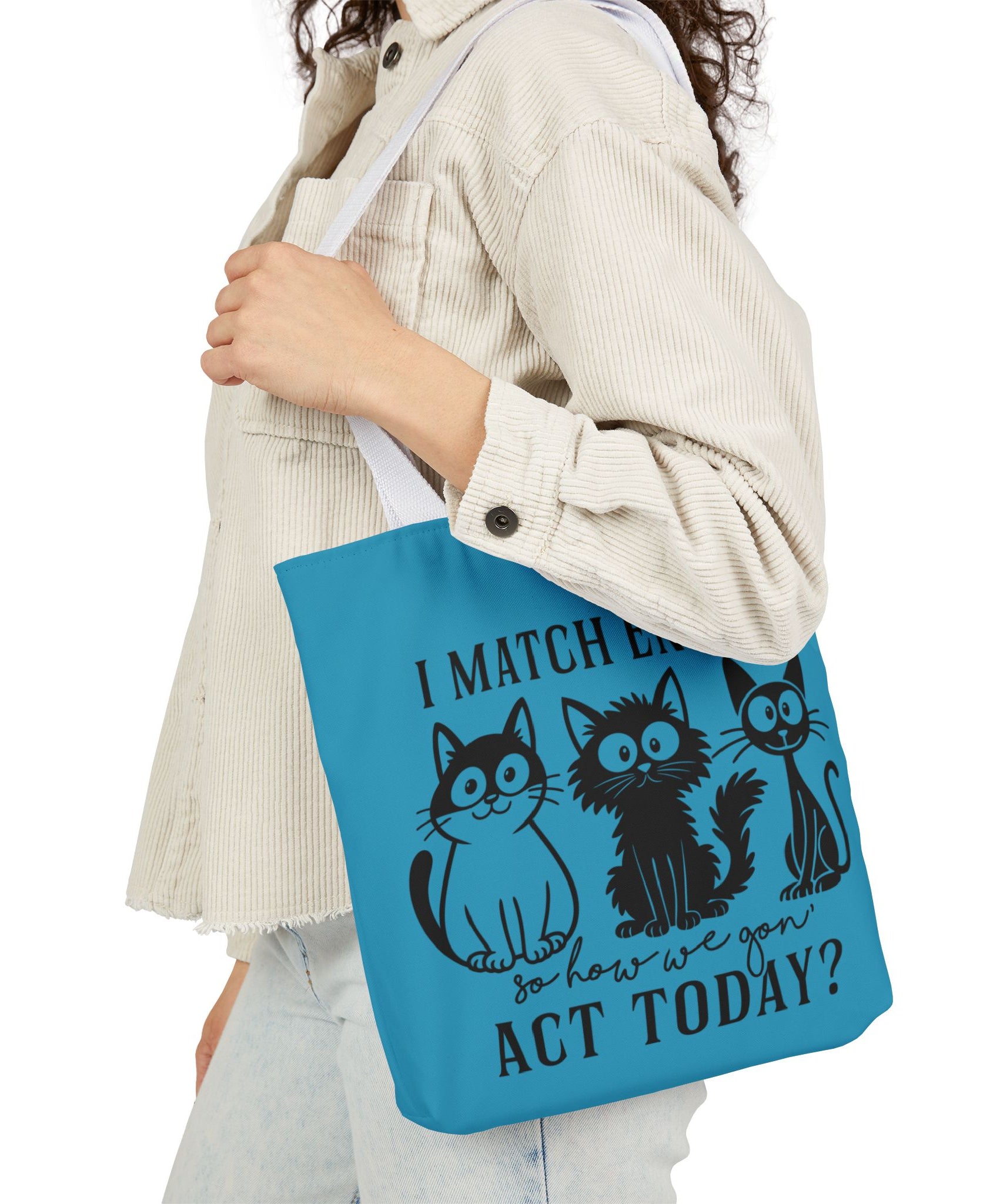 Cute Turquoise Canvas Tote – Reusable Bag | Gallory Hive