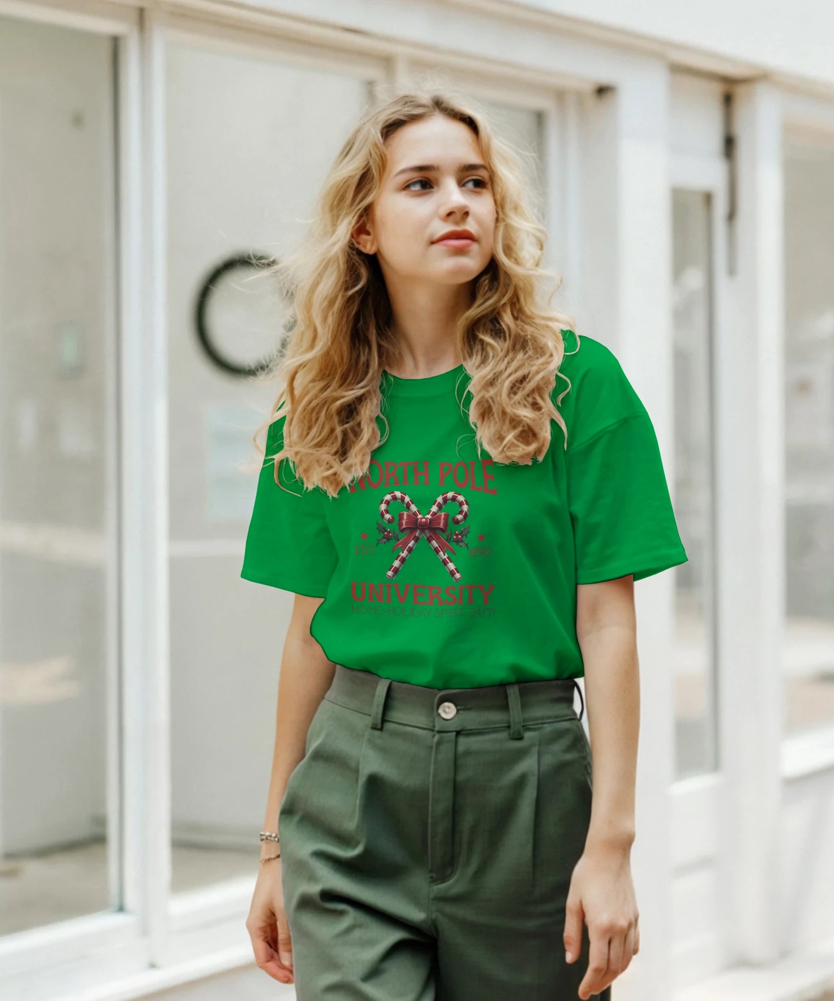 North Pole University Christmas T-Shirt | Gallory Hive