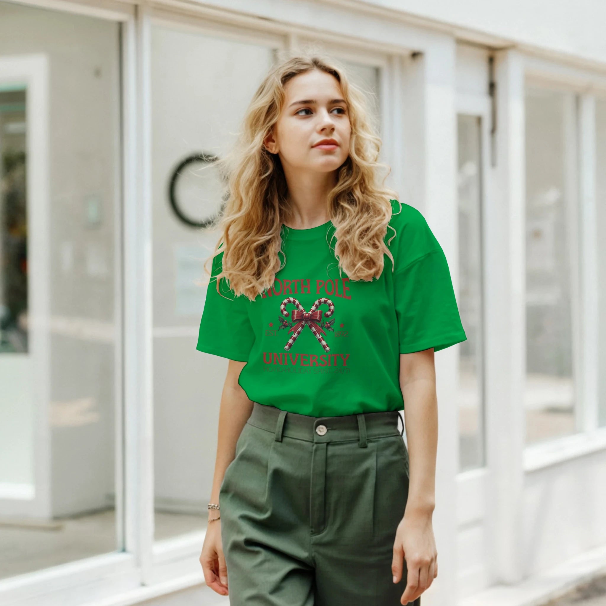 North Pole University Christmas T-Shirt | Gallory Hive