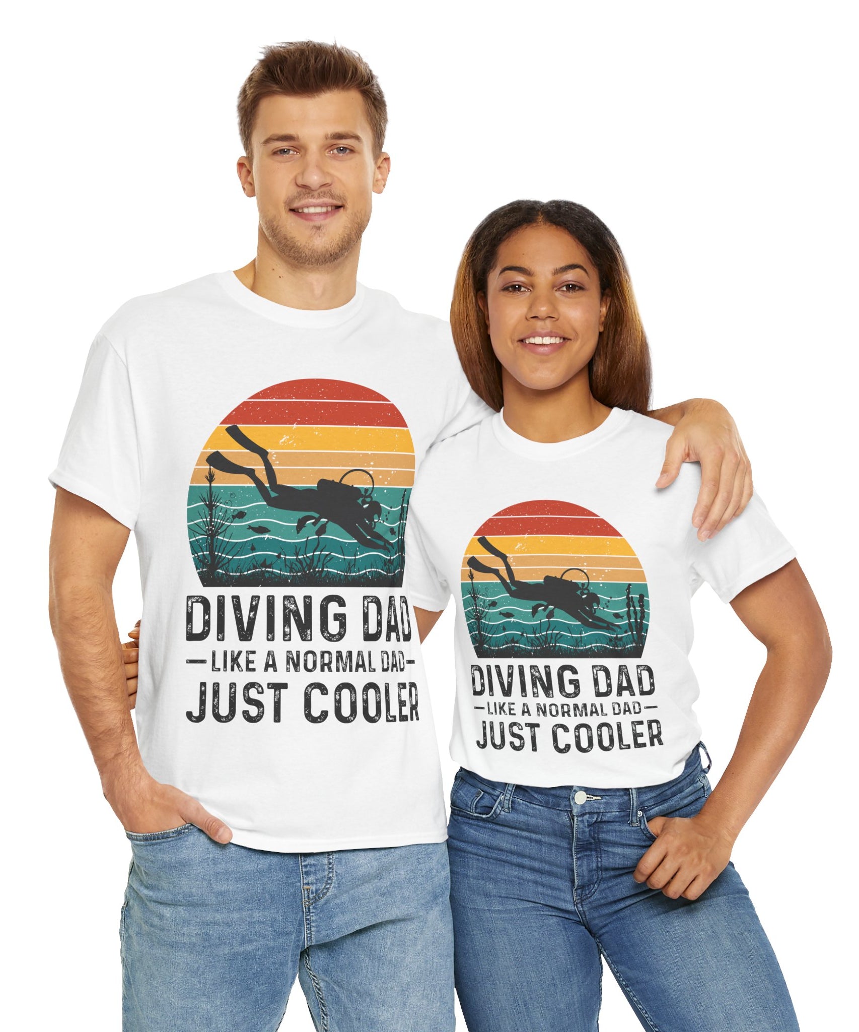 Diving Dad T-Shirt - Retro Scuba Design