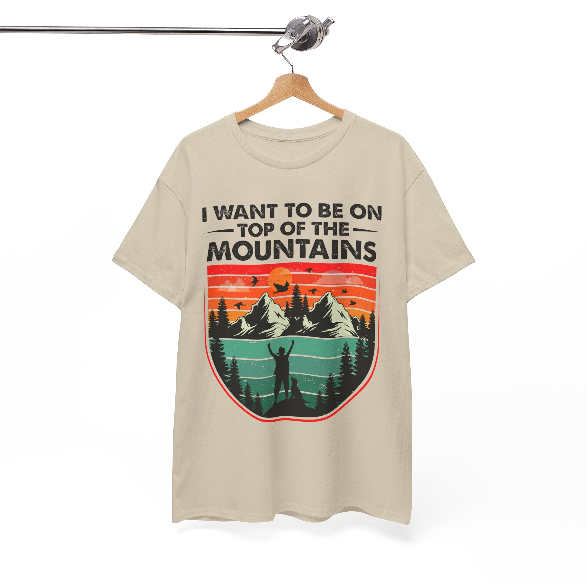 Retro Mountains T-Shirt - Adventure Vibes Tee